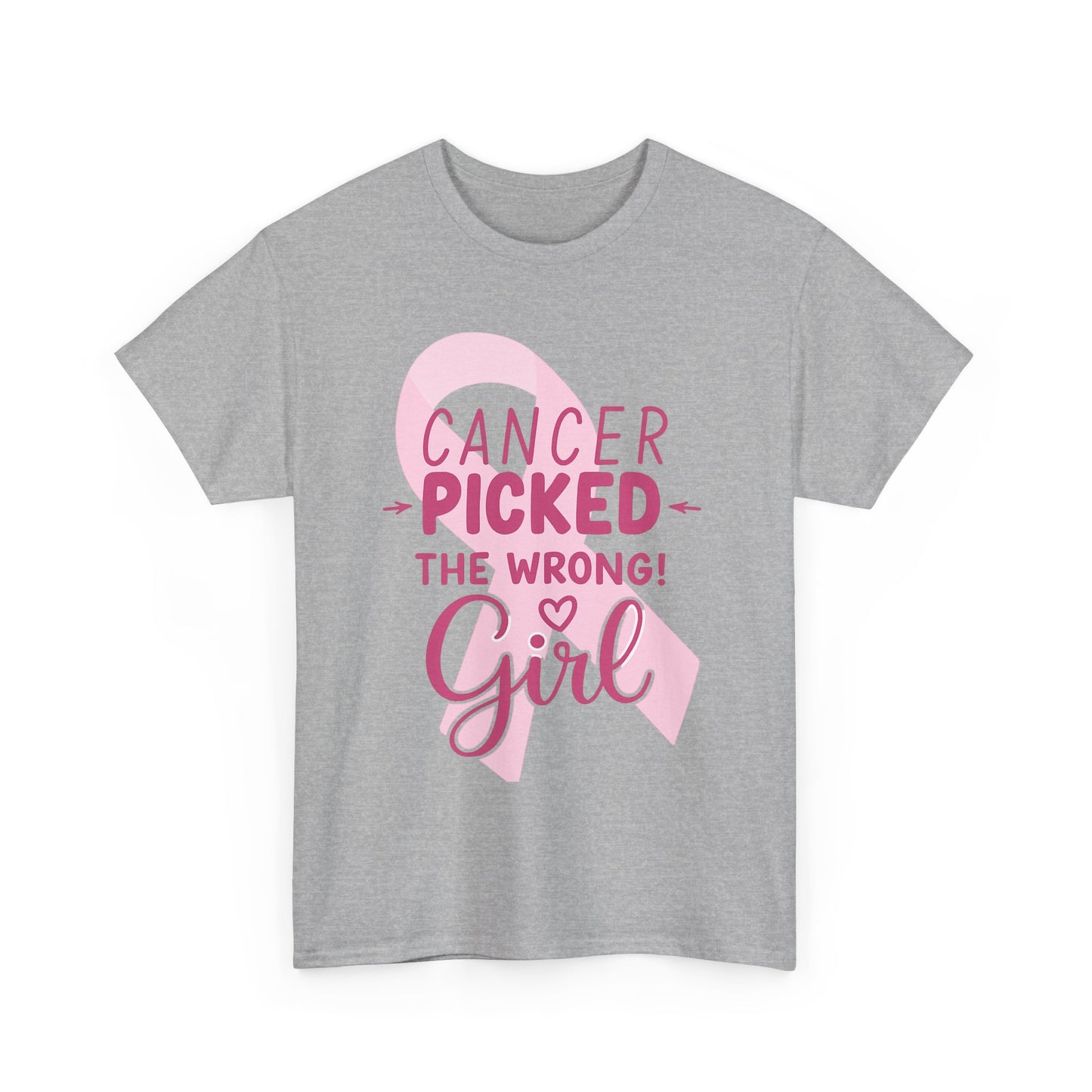 Cancer: The Wrong Picked Girl - Pink Ribbon Tee