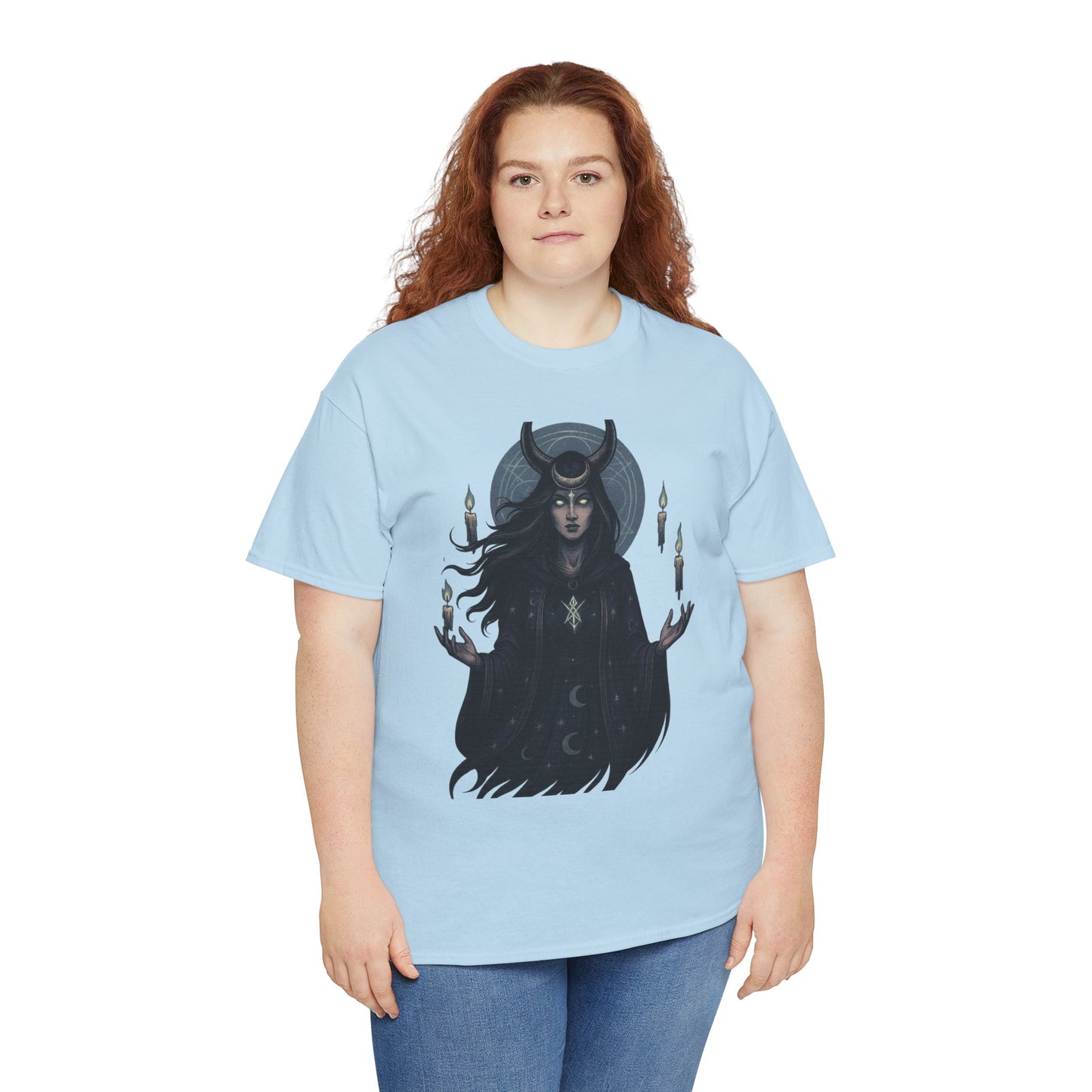 Moonlit Sorceress – Enchanted Candlelight Tee