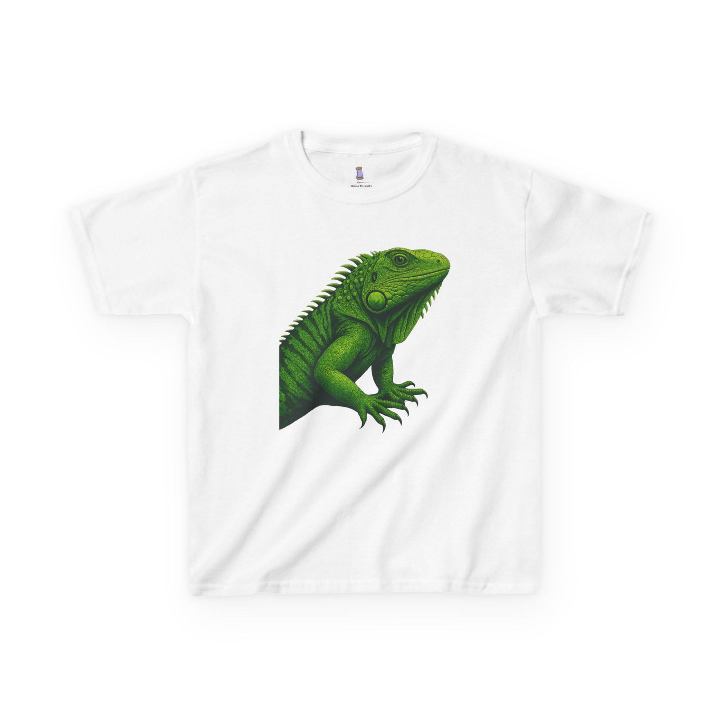 Green Iguana Kids Tee - Fun Shirt for Nature Lovers, Birthday Gift, Summer Wear, Animal Lovers, Eco-Friendly Clothing