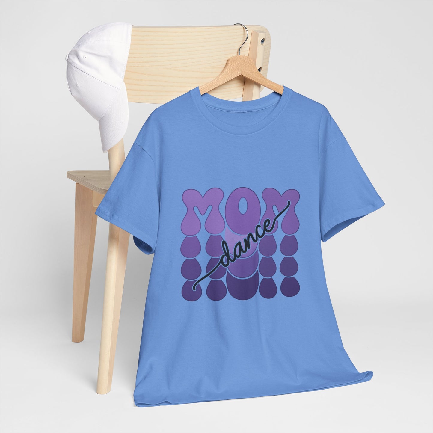 MOM Dance – Purple Letter Stage Spirit Tee