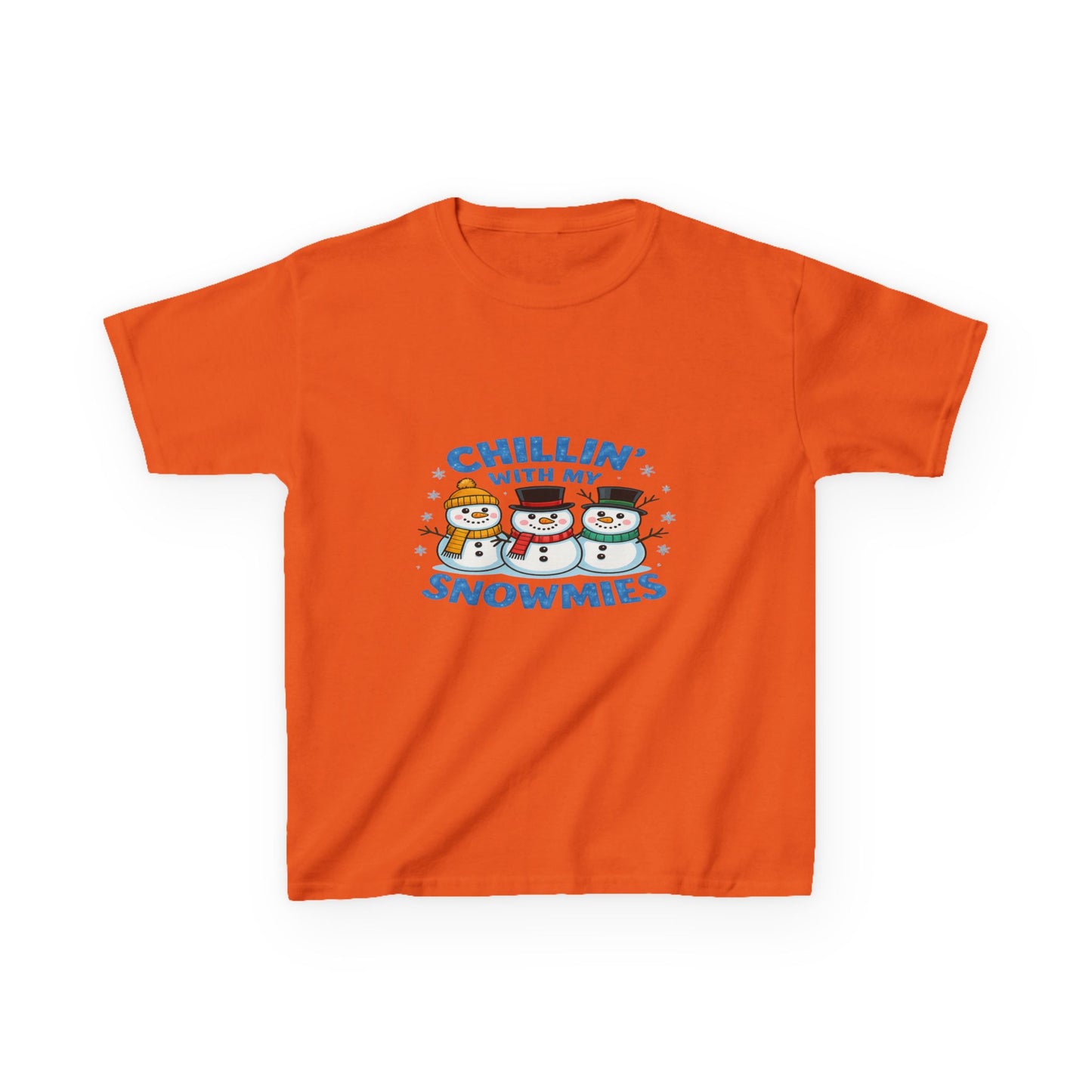 Chillin' with My Snowmies Christmas Tee - Kids Holiday Shirt