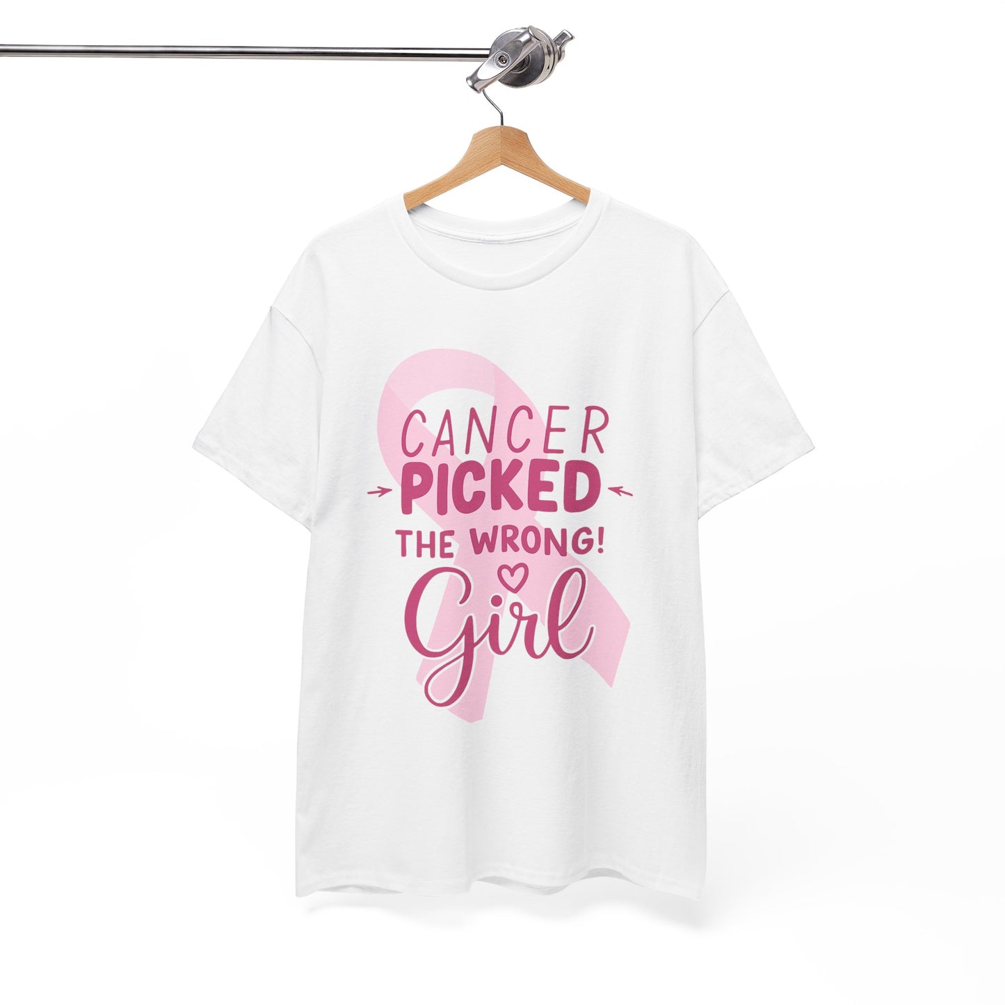 Cancer: The Wrong Picked Girl - Pink Ribbon Tee