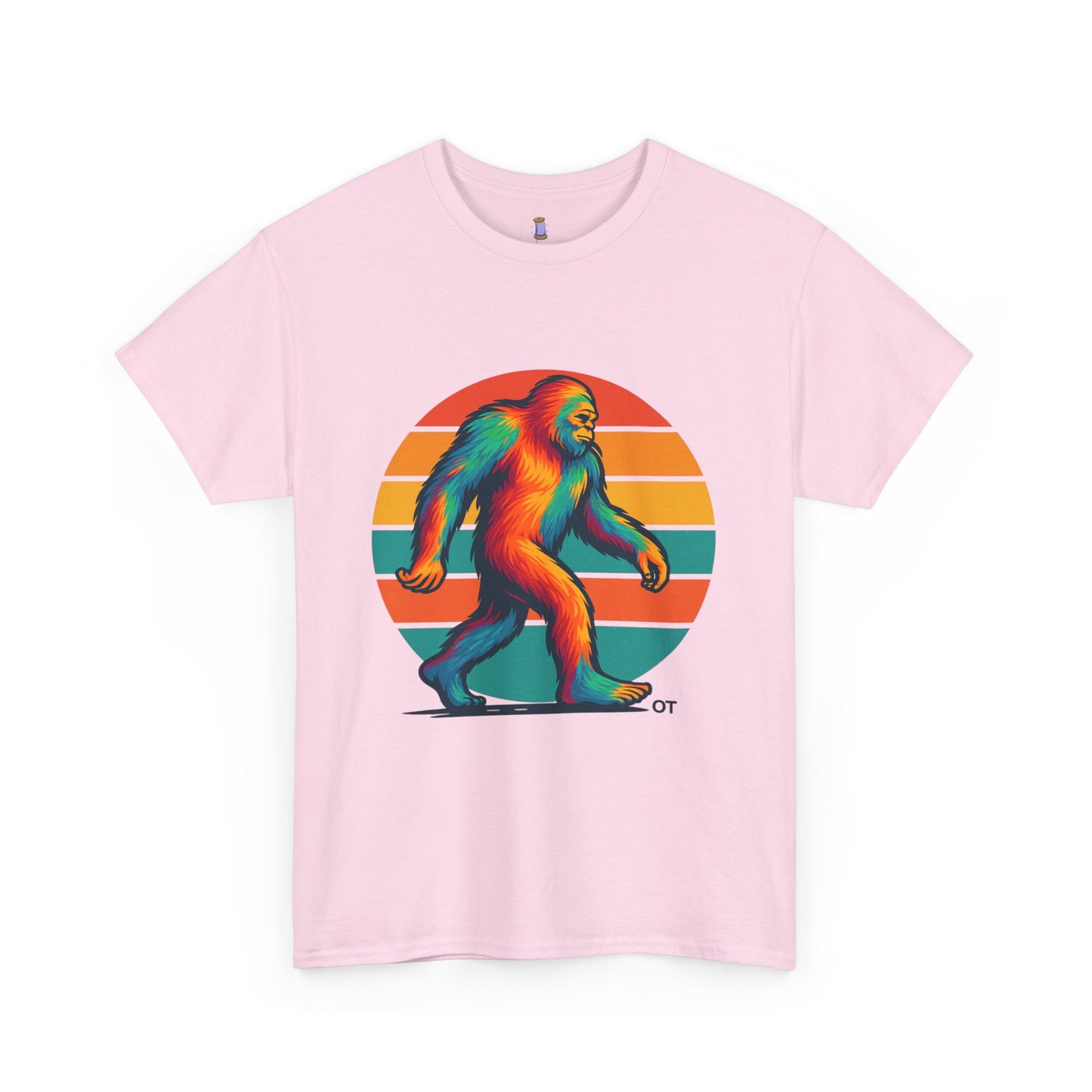 Colorful Bigfoot Unisex T-Shirt, Fun Graphic Tee for Nature Lovers, Perfect for Holidays, Festivals, Camping, Gifts