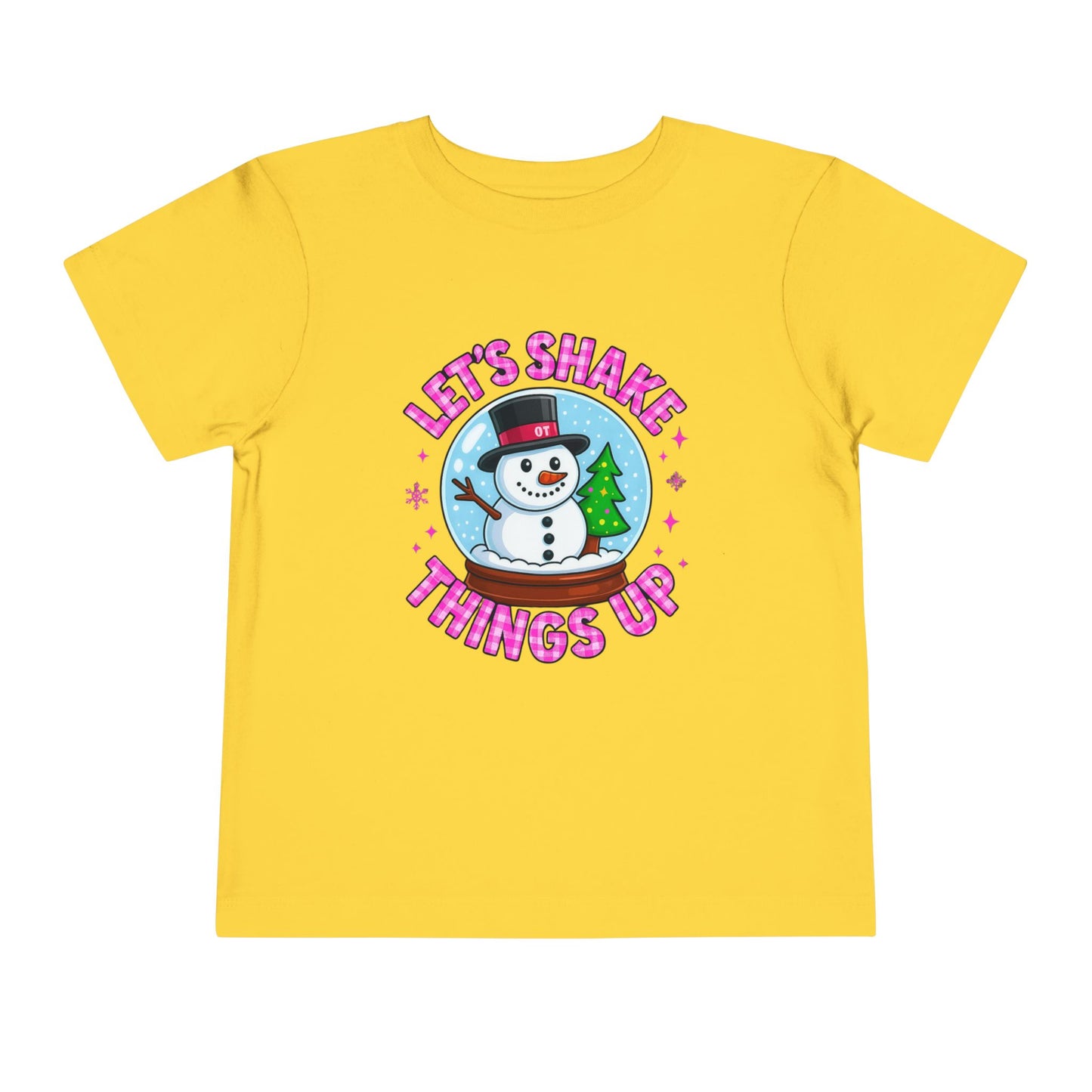 Let's Shake Things Up! Snow Globe Toddler Christmas Tee