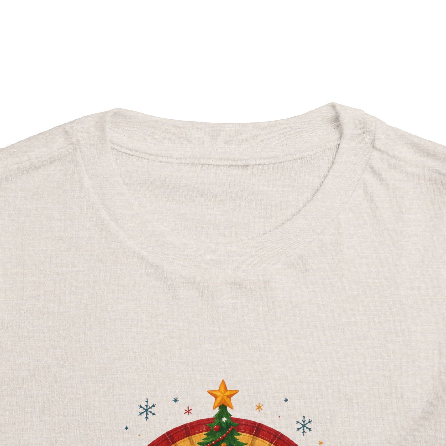 Merry Christmas Plaid Rainbow Tree Toddler Tee