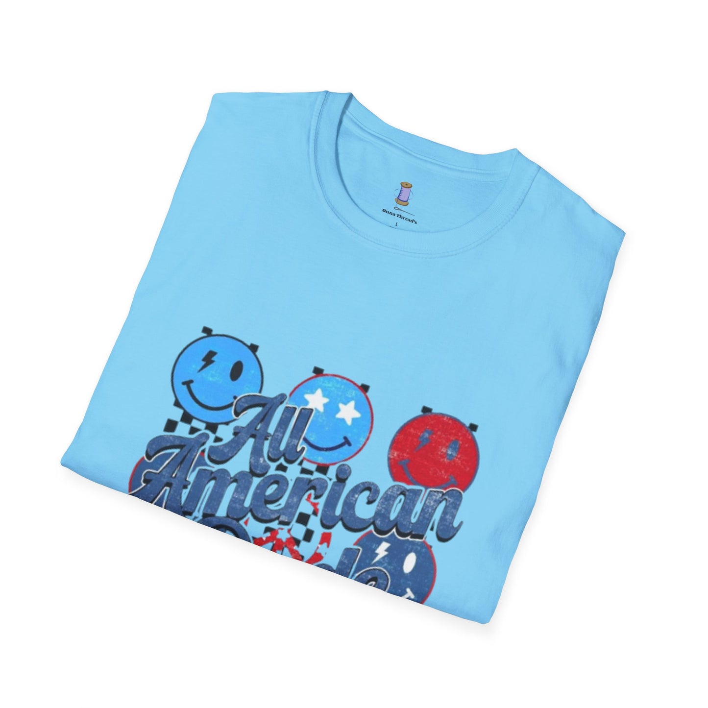 All American Dude Unisex T-Shirt, Patriotic Tee, Summer Fashion, Gift for Him, July 4th Celebration, Casual Wear