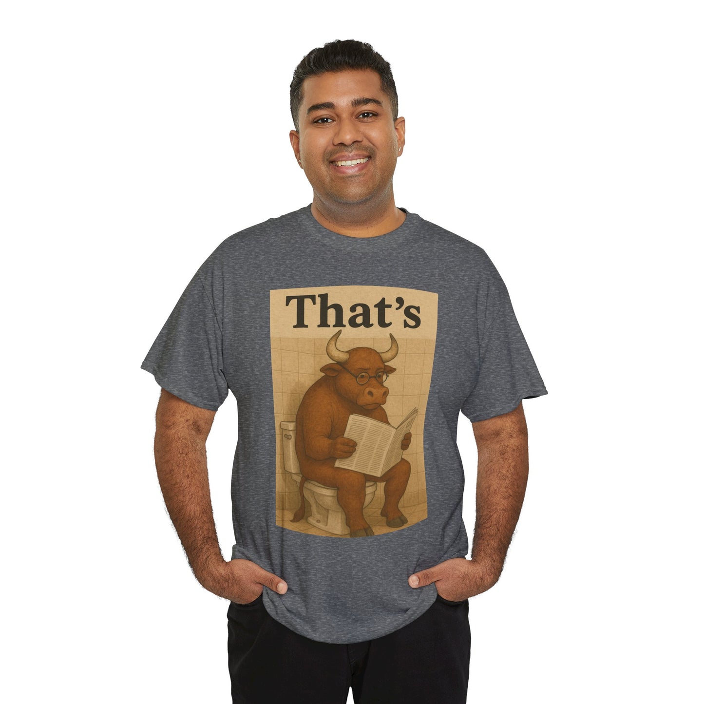 Bull on Toilet Unisex Tee