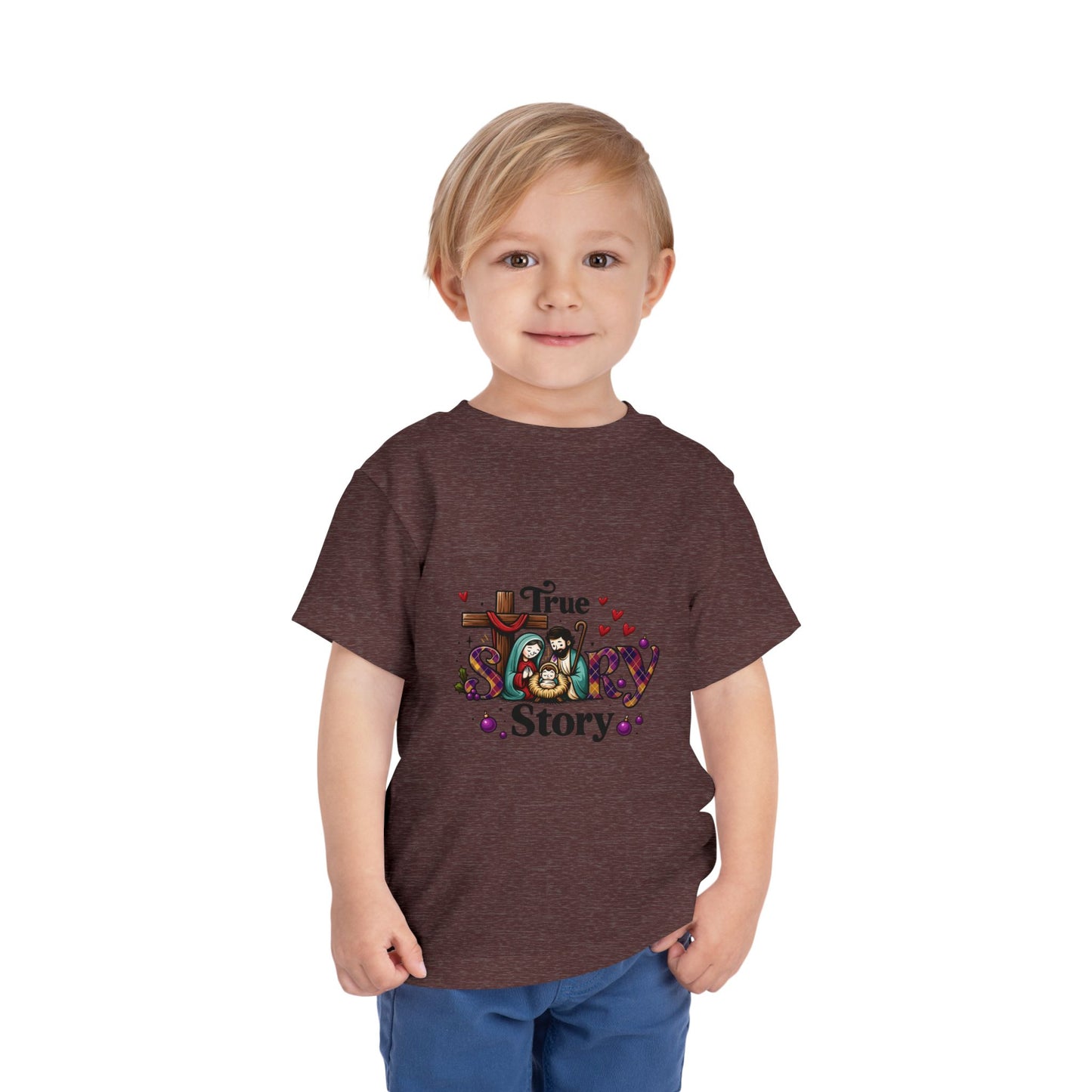True Story Nativity Toddler Christmas Tee