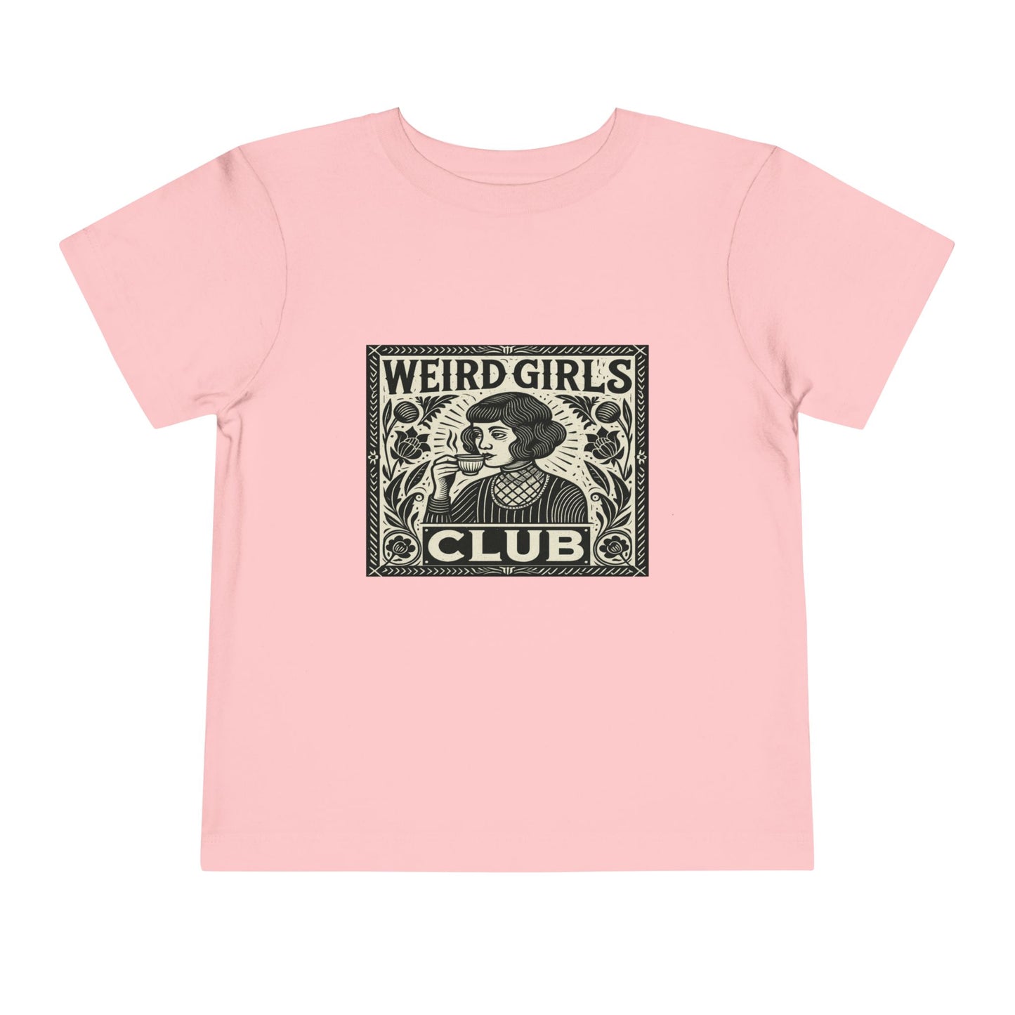 Weird Girls Club Tee - Vintage Linocut Christmas