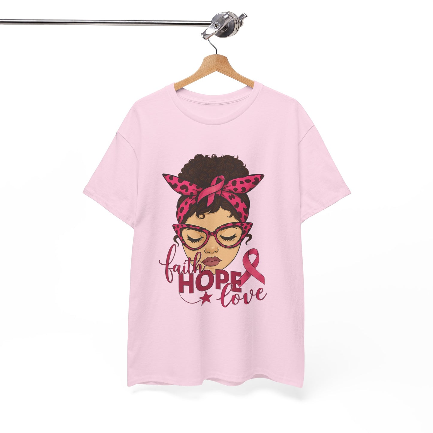 Hope, Faith, Love: Breast Cancer Awareness Tee