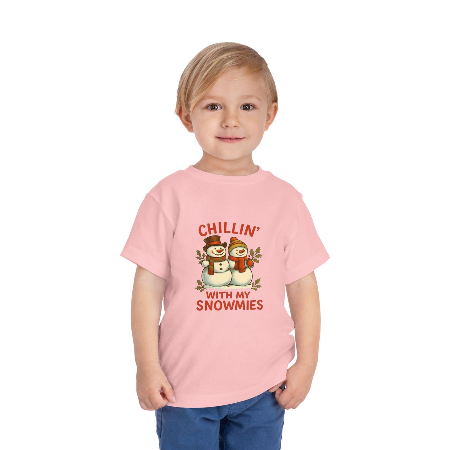 Chillin' With My Snowmies Toddler Christmas Tee
