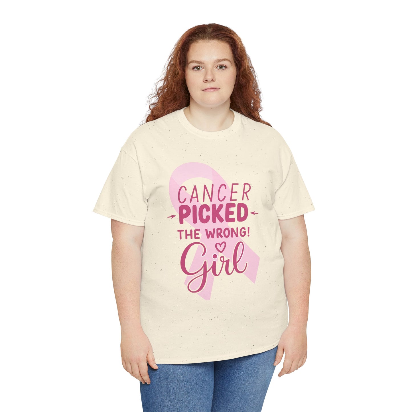 Cancer: The Wrong Picked Girl - Pink Ribbon Tee