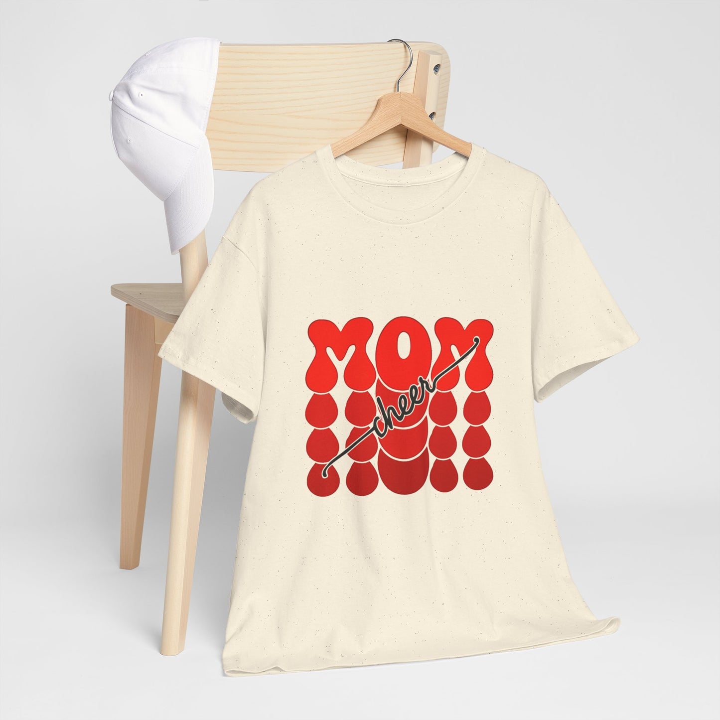 Retro Mom Cheer Tee – Bold Support & Spirit Shirt
