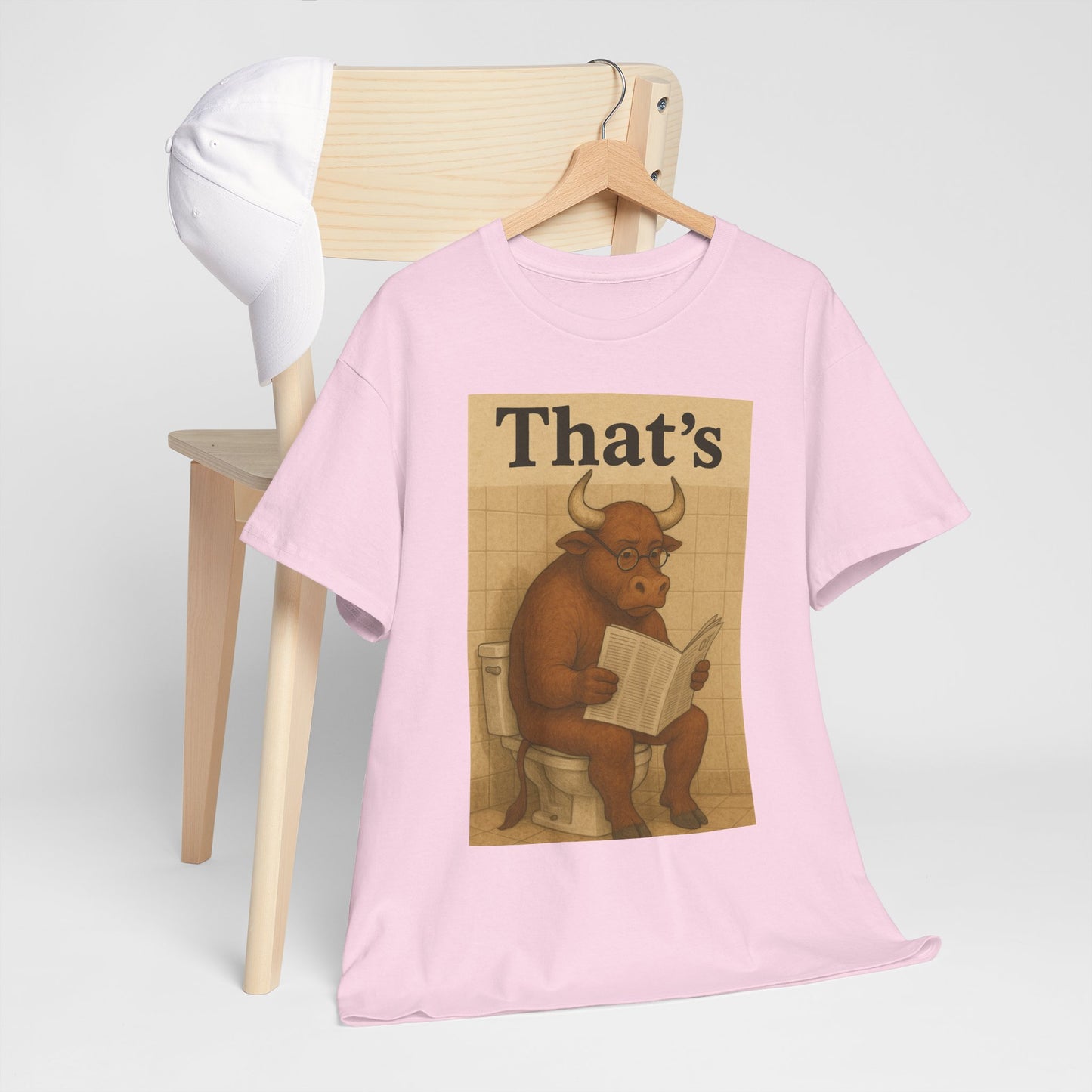 Bull on Toilet Unisex Tee