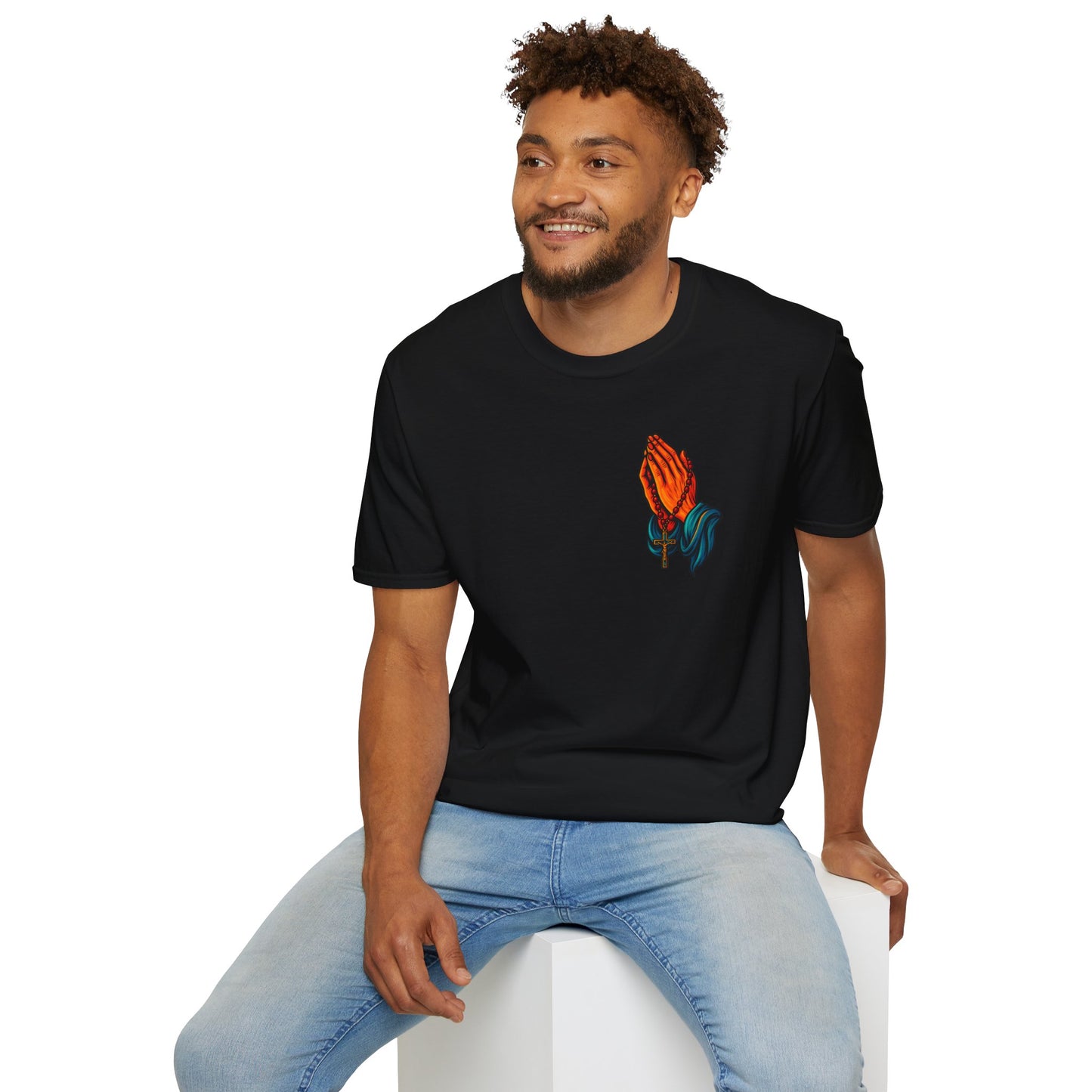 Virgin Mary Bohemian Floral T-Shirt, Unisex Graphic Tee, Vintage Style Shirt, Artistic Gift, Casual Wear, Spiritual Apparel