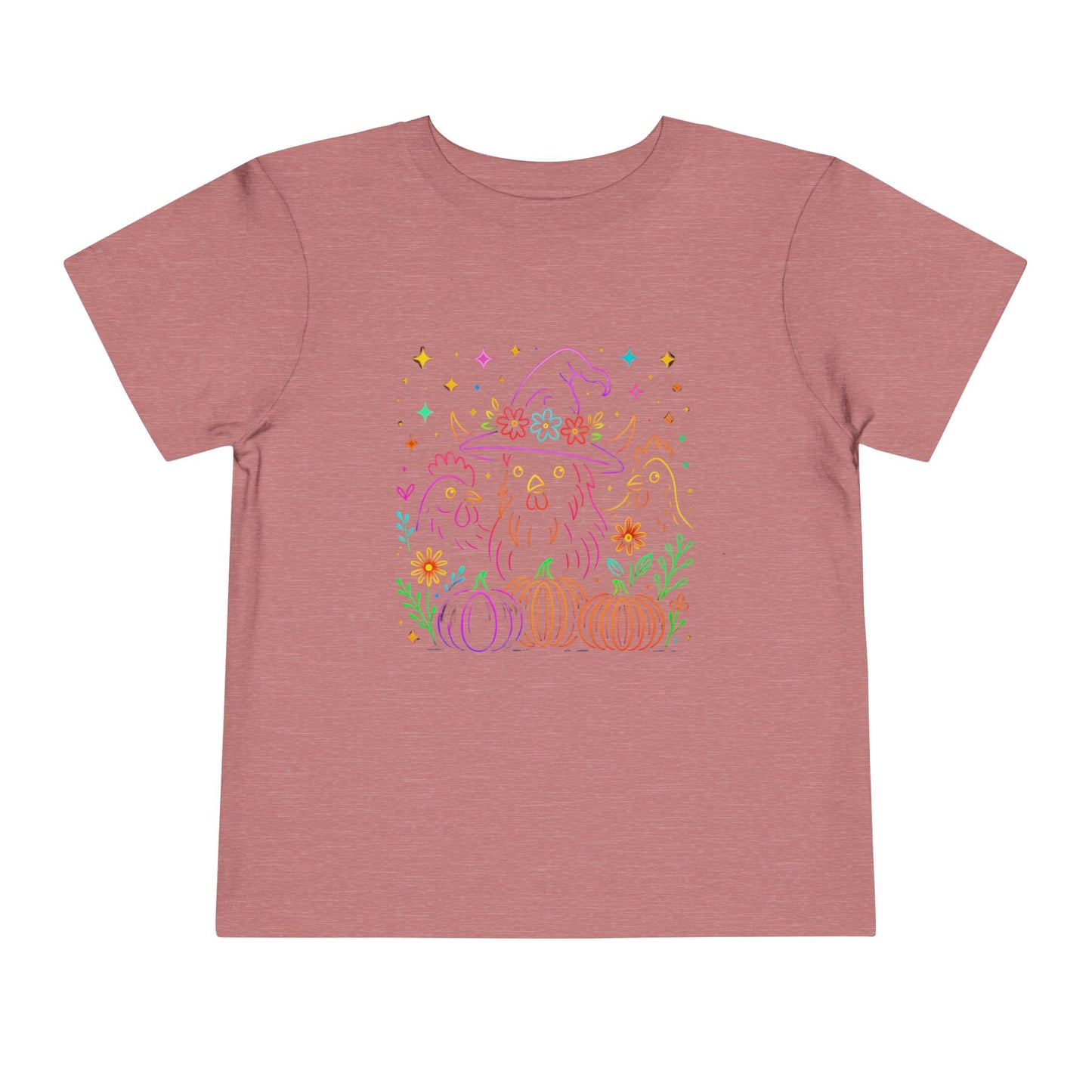 Witch Chicken Halloween Toddler Christmas Tee