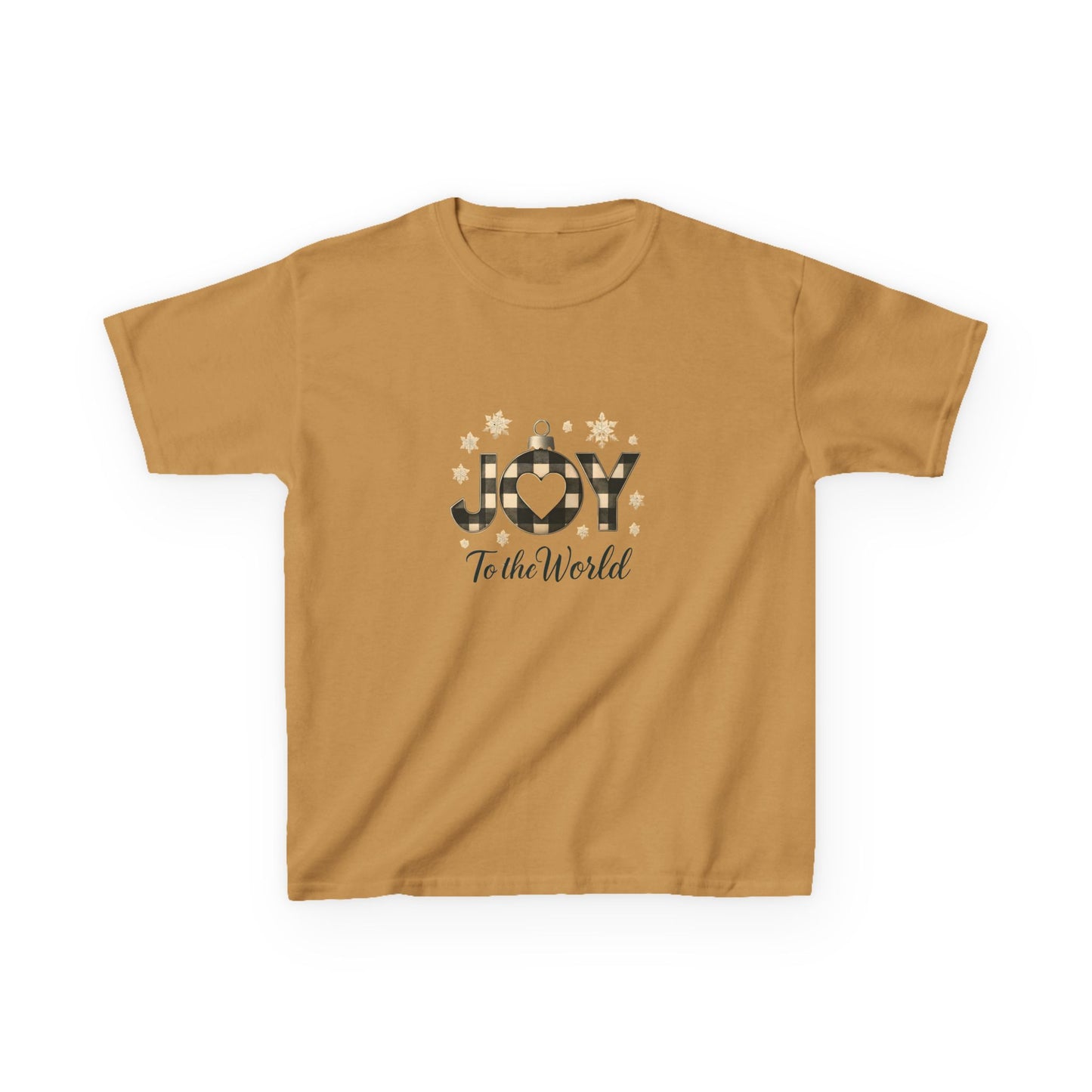 Joyful Dino Christmas Tee - Buffalo Check Ornament!