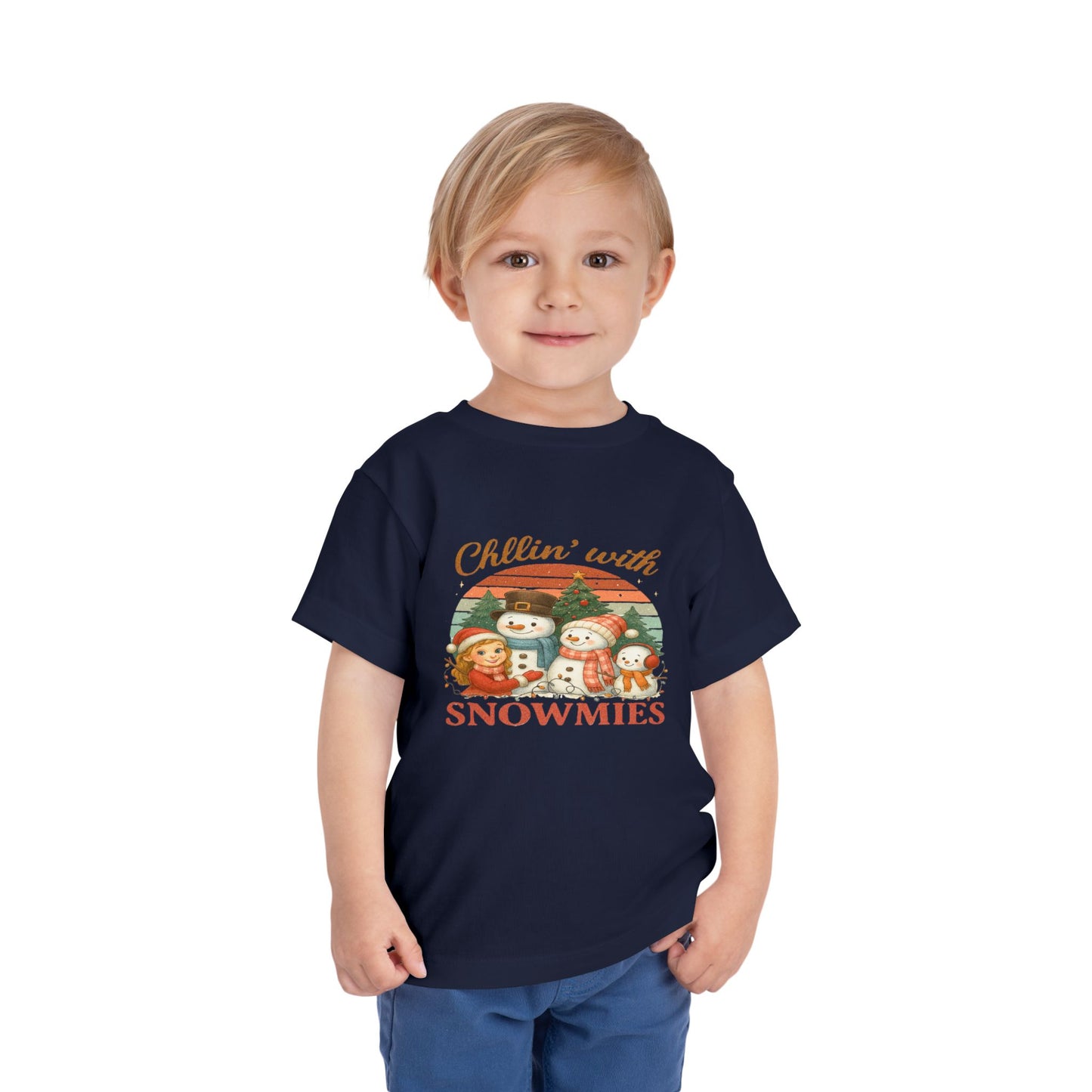Chillin' with Snowmies Toddler Christmas Tee