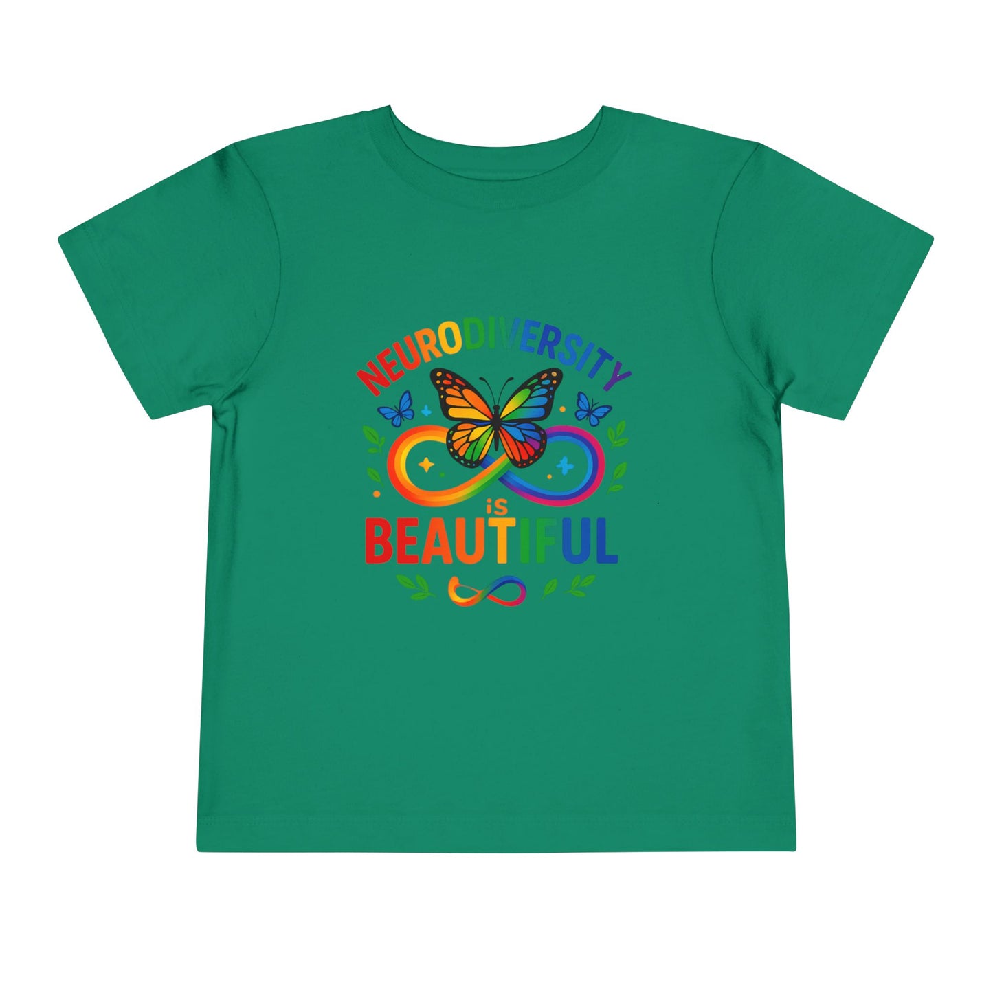 Toddler T-Shirt Colorful Butterfly Rainbow Infinity Symbol Acceptance Shirt