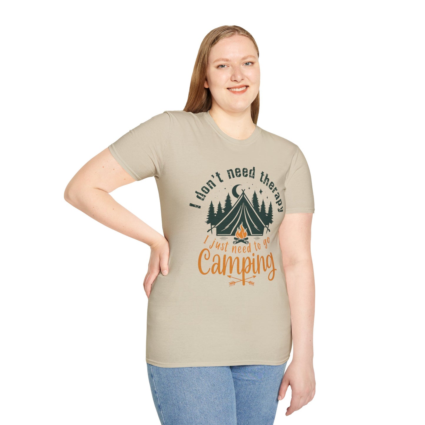 Camping Therapy Unisex T-Shirt | Outdoor Enthusiast Gift | Nature Lover Tee | Adventure Shirt | Camping Apparel