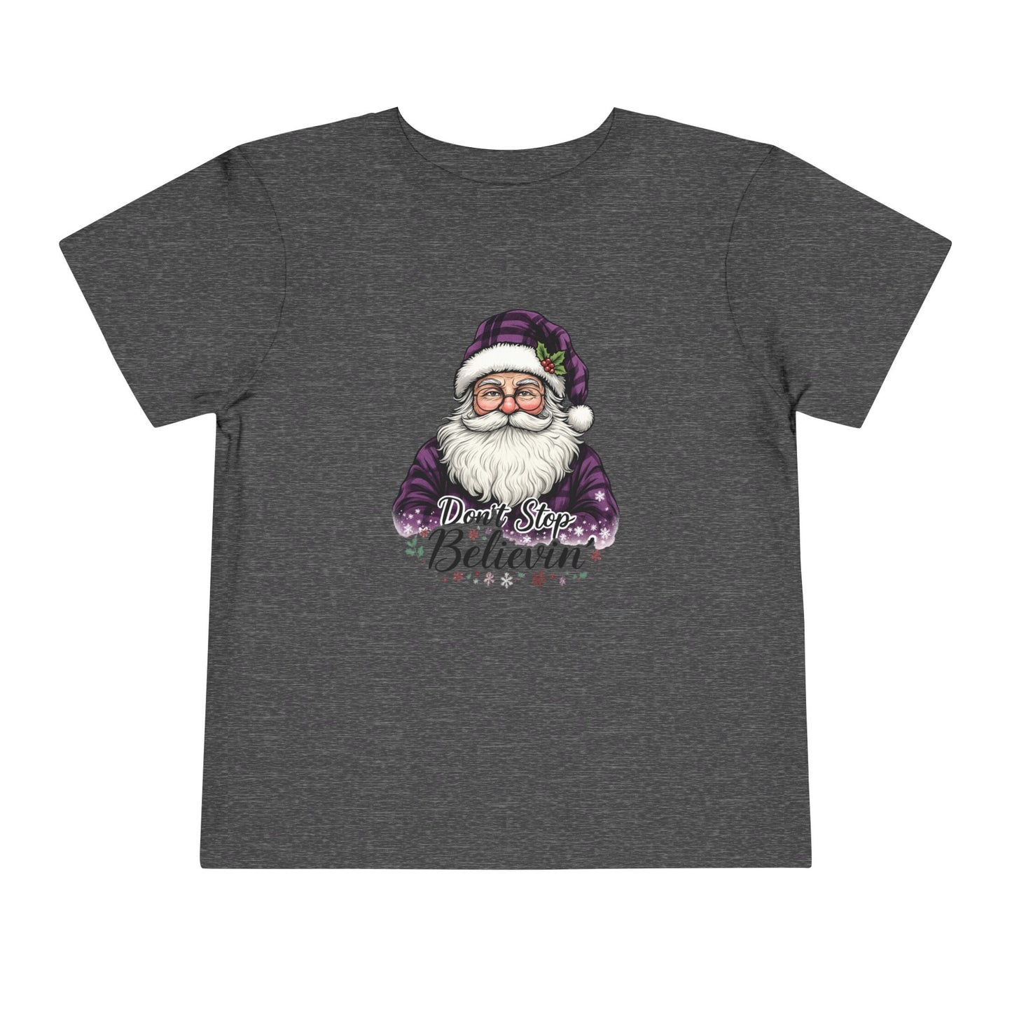 Santa's 'Don't Stop Believin' Toddler Christmas Tee