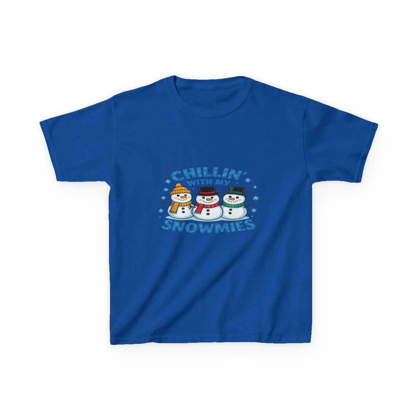 Chillin' with My Snowmies Christmas Tee - Kids Holiday Shirt