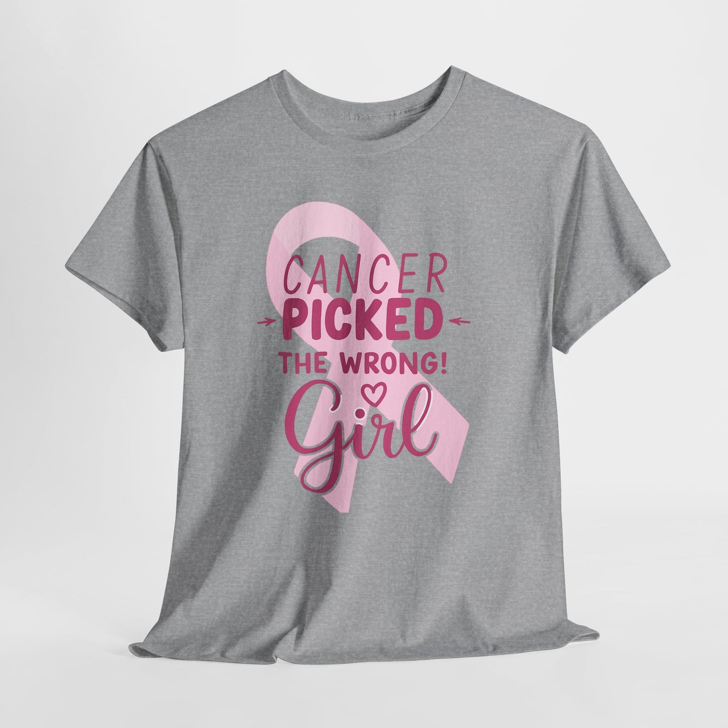 Cancer: The Wrong Picked Girl - Pink Ribbon Tee
