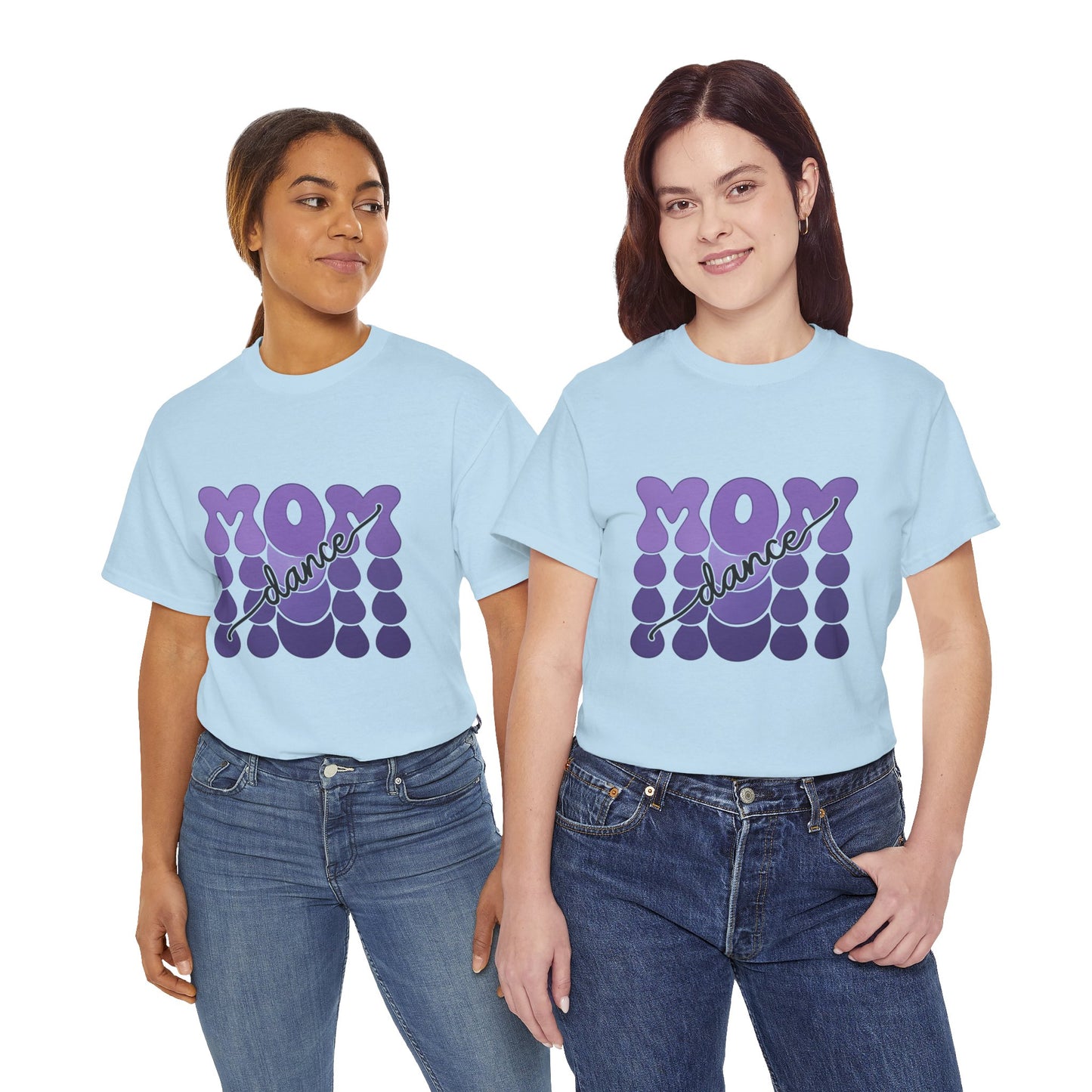 MOM Dance – Purple Letter Stage Spirit Tee