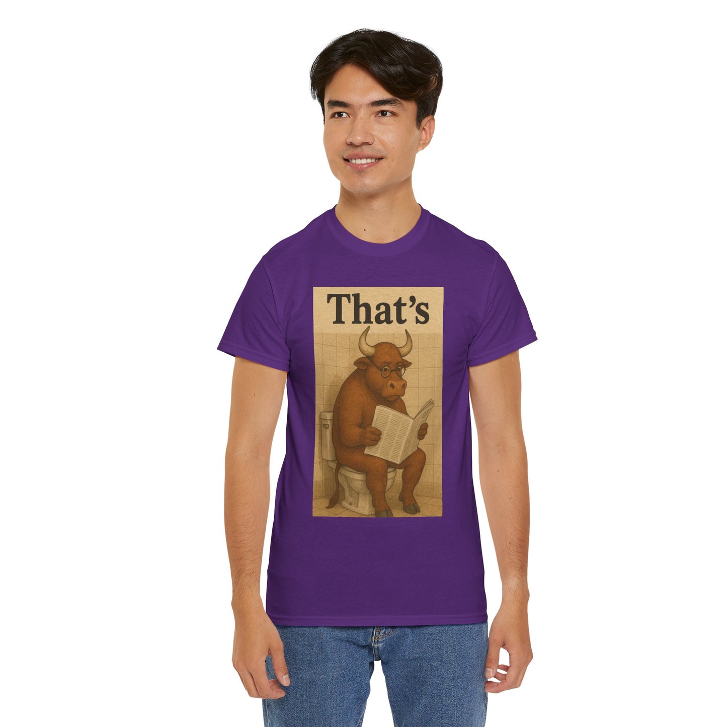 Bull on Toilet Unisex Tee