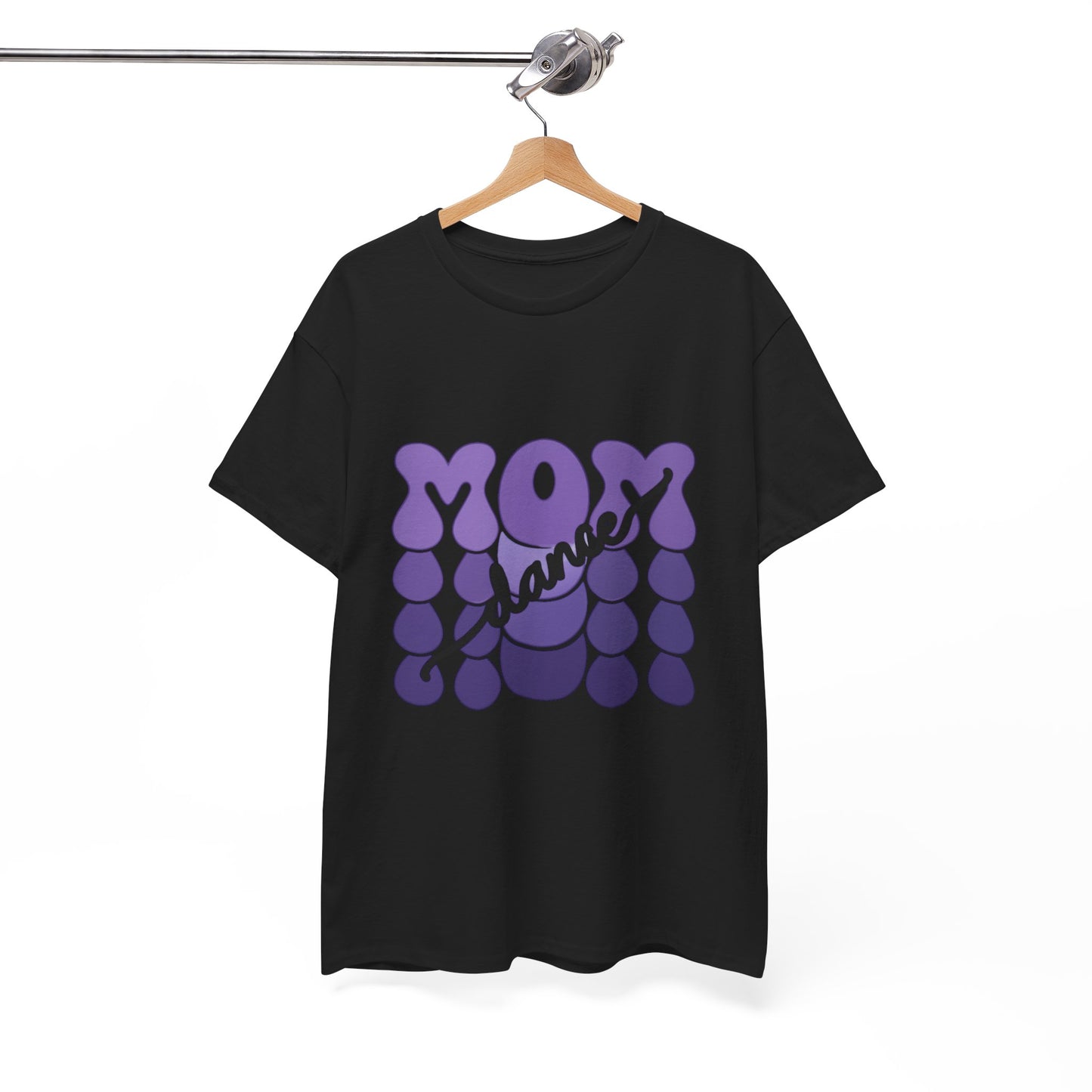 MOM Dance – Purple Letter Stage Spirit Tee
