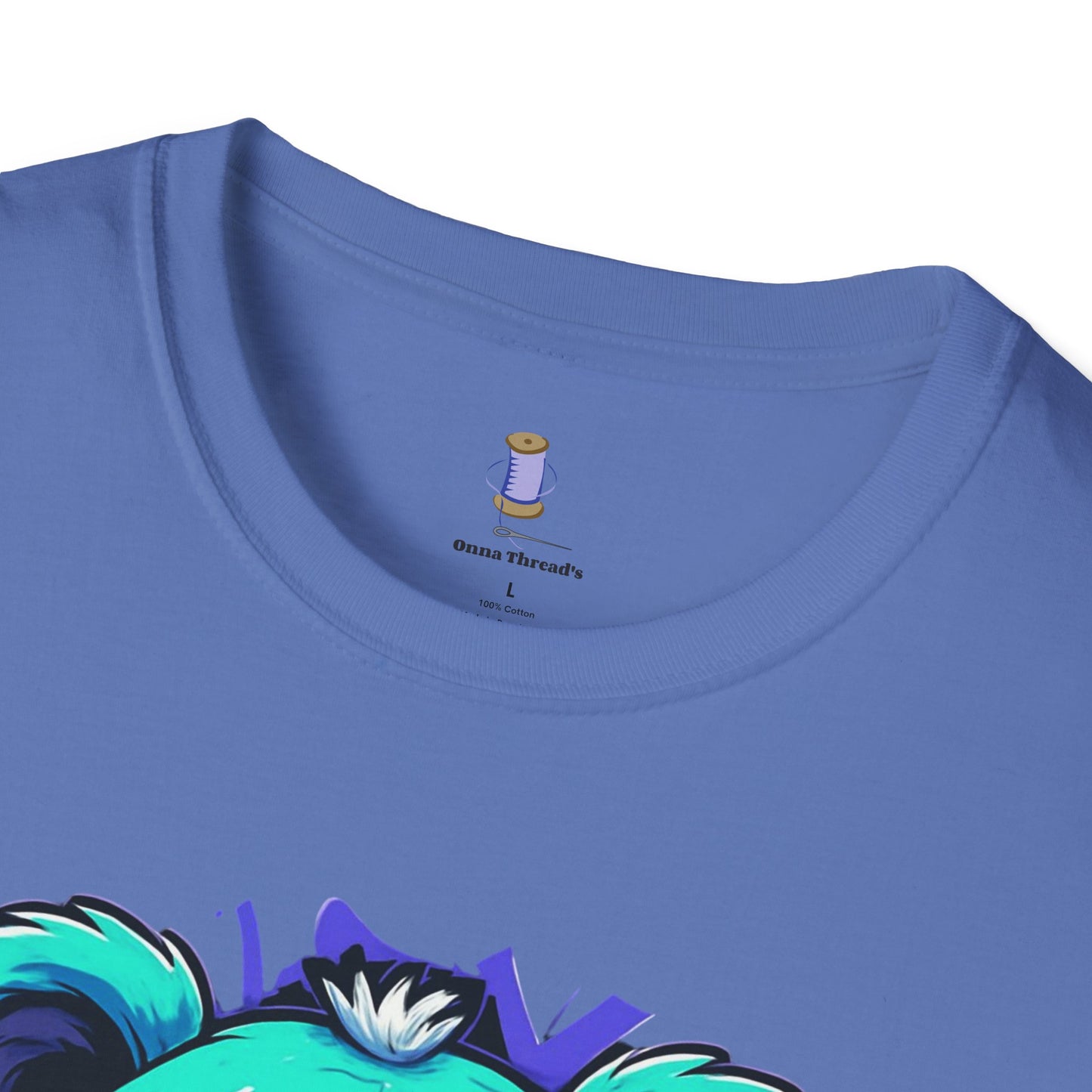Adorable Grumpy Bear Unisex Softstyle T-Shirt | Cute Graphic Tee, Casual Wear, Gift for Animal Lovers, Birthday Present, Fun Fashion