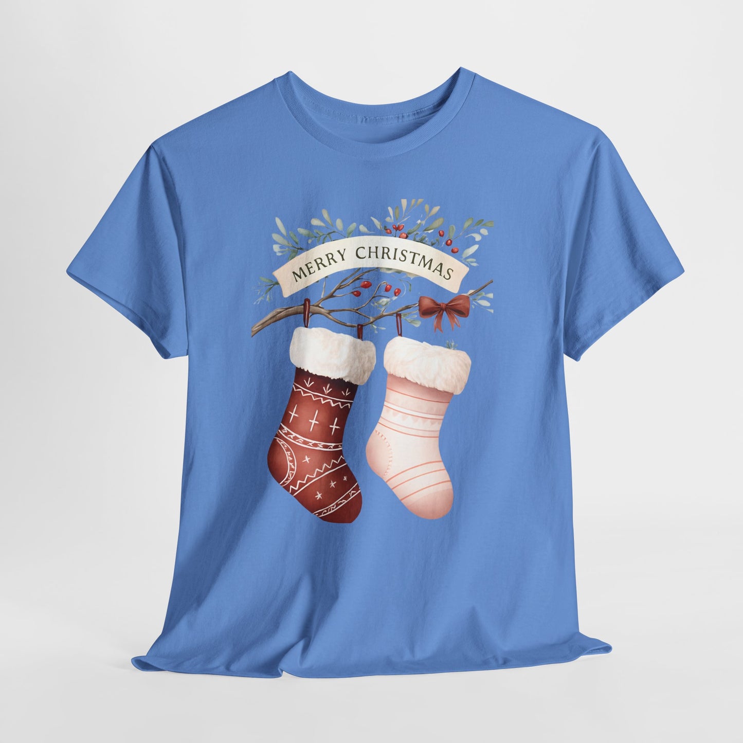 Watercolor Christmas Stocking Tee - Hope & Love