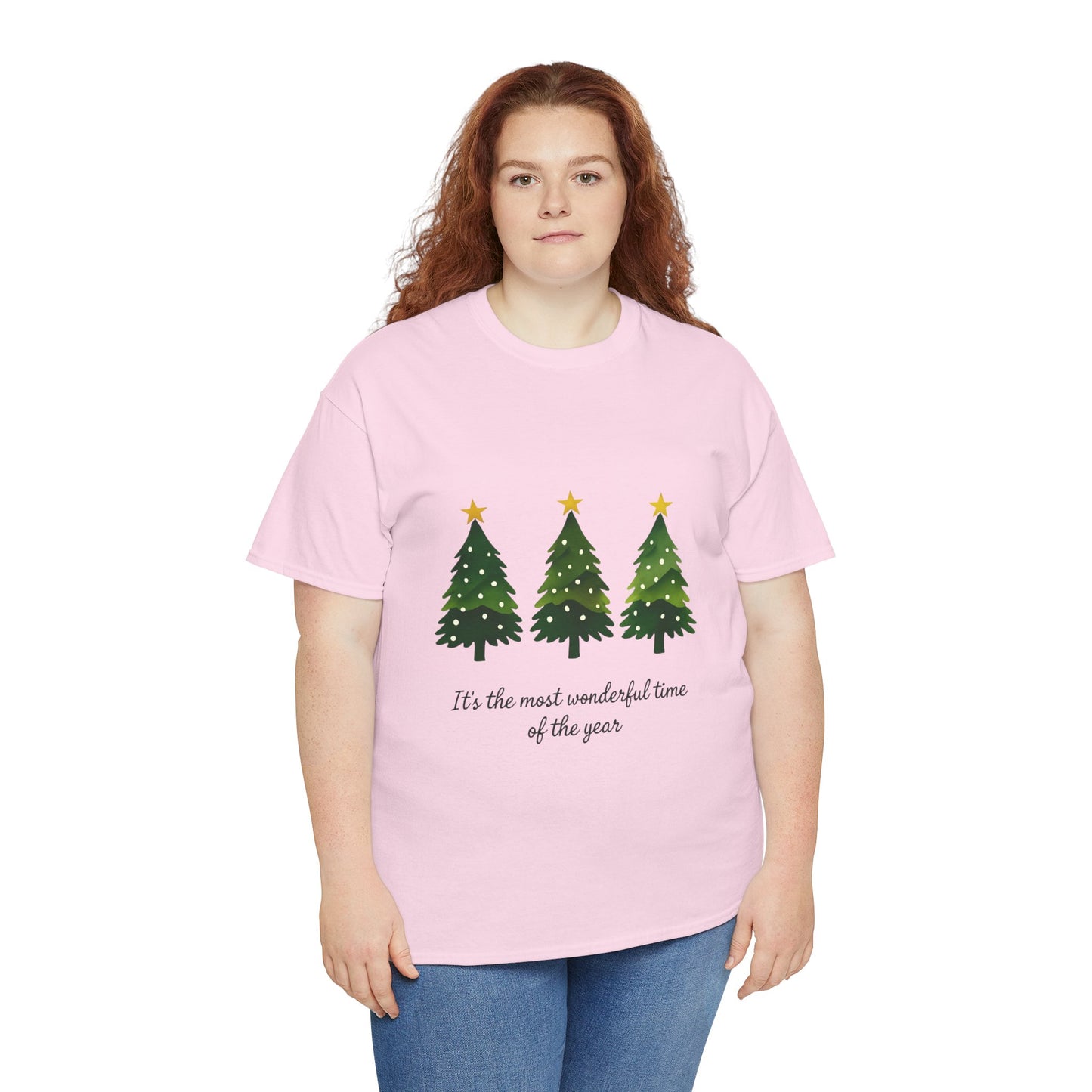 Christmas Tee - Festive Watercolor Trees Holiday Shirt