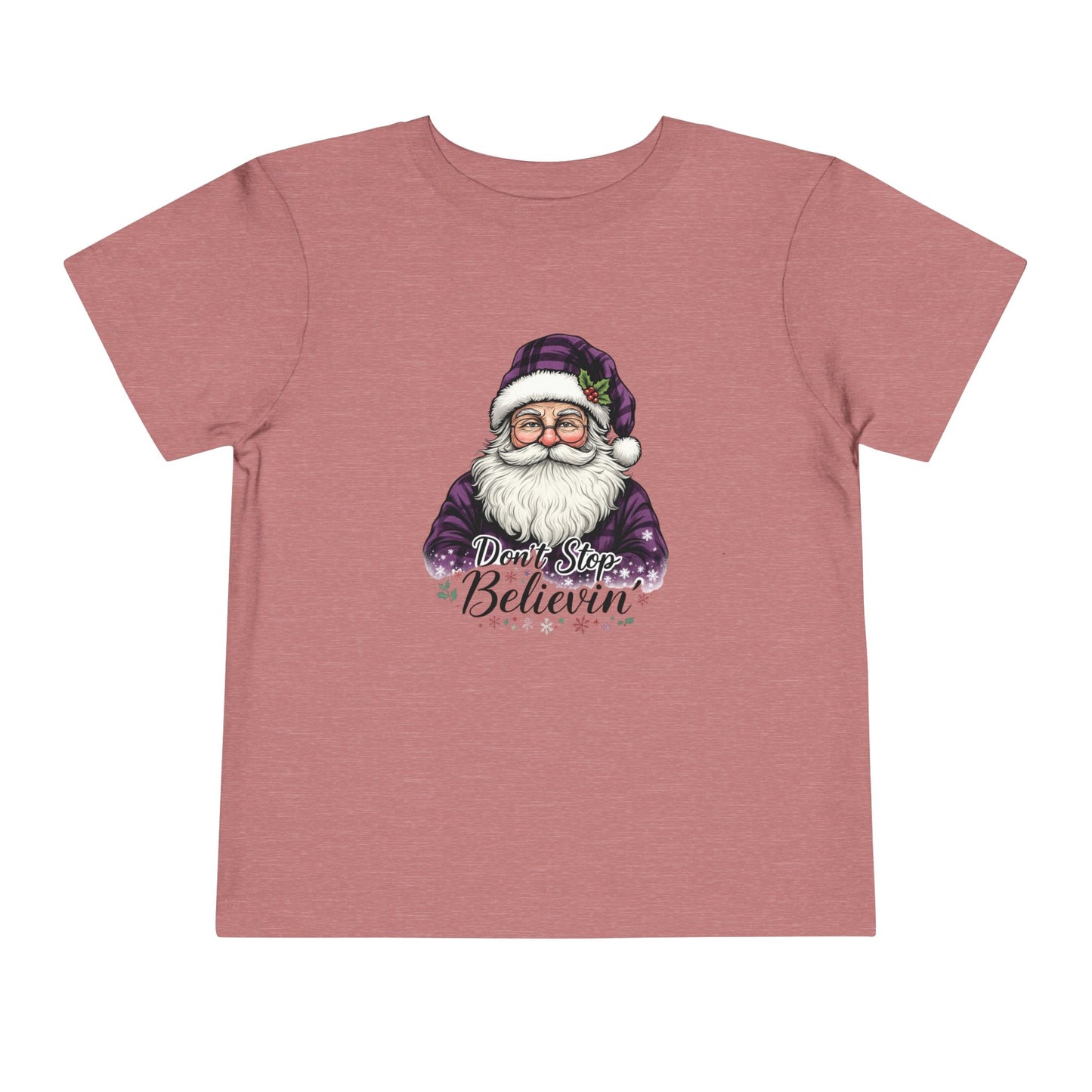 Santa's 'Don't Stop Believin' Toddler Christmas Tee