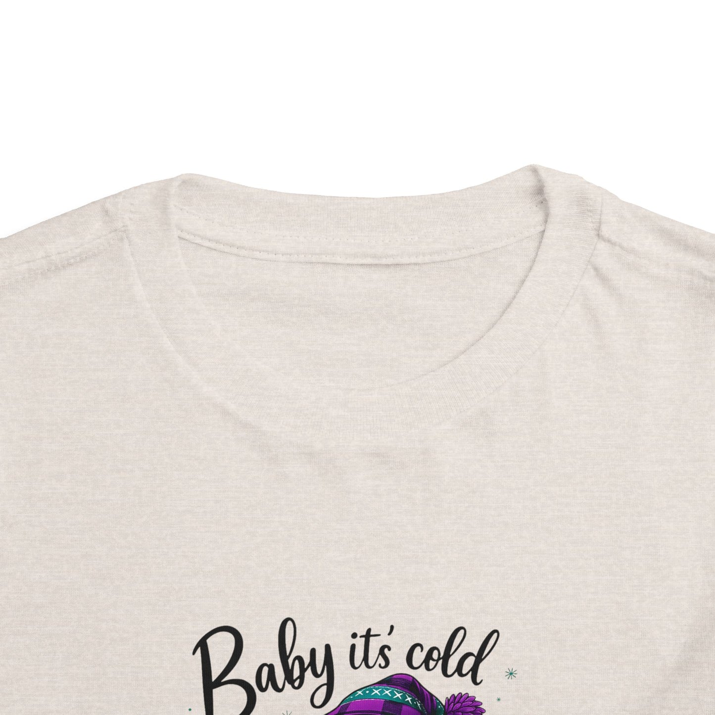 Baby It's Cold Outside Snowman Toddler Christmas Tee