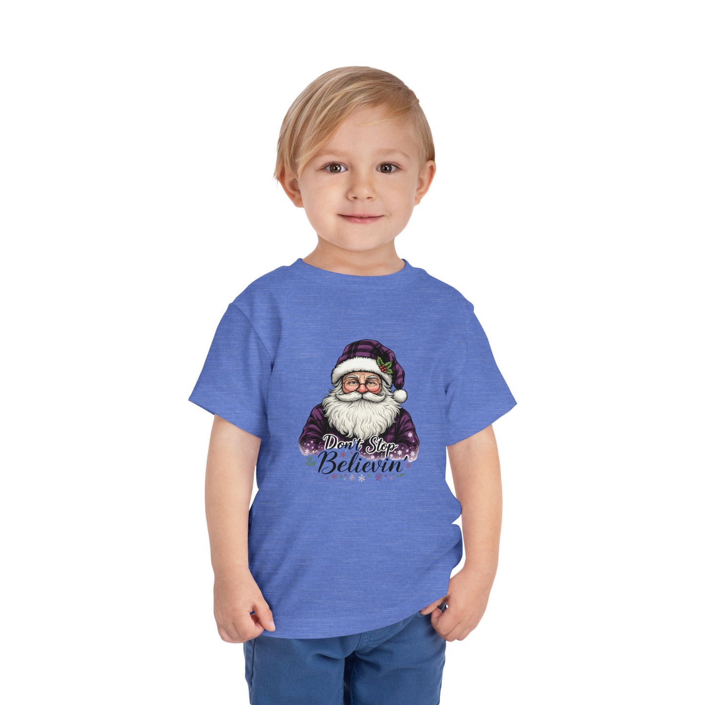 Santa's 'Don't Stop Believin' Toddler Christmas Tee
