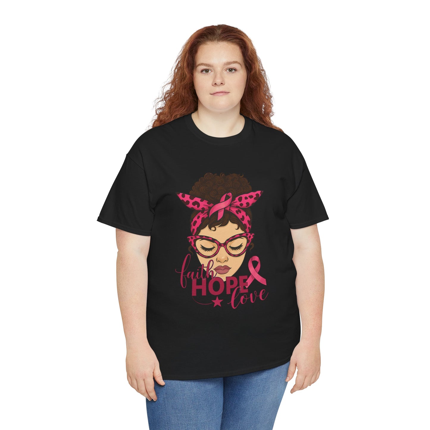 Hope, Faith, Love: Breast Cancer Awareness Tee