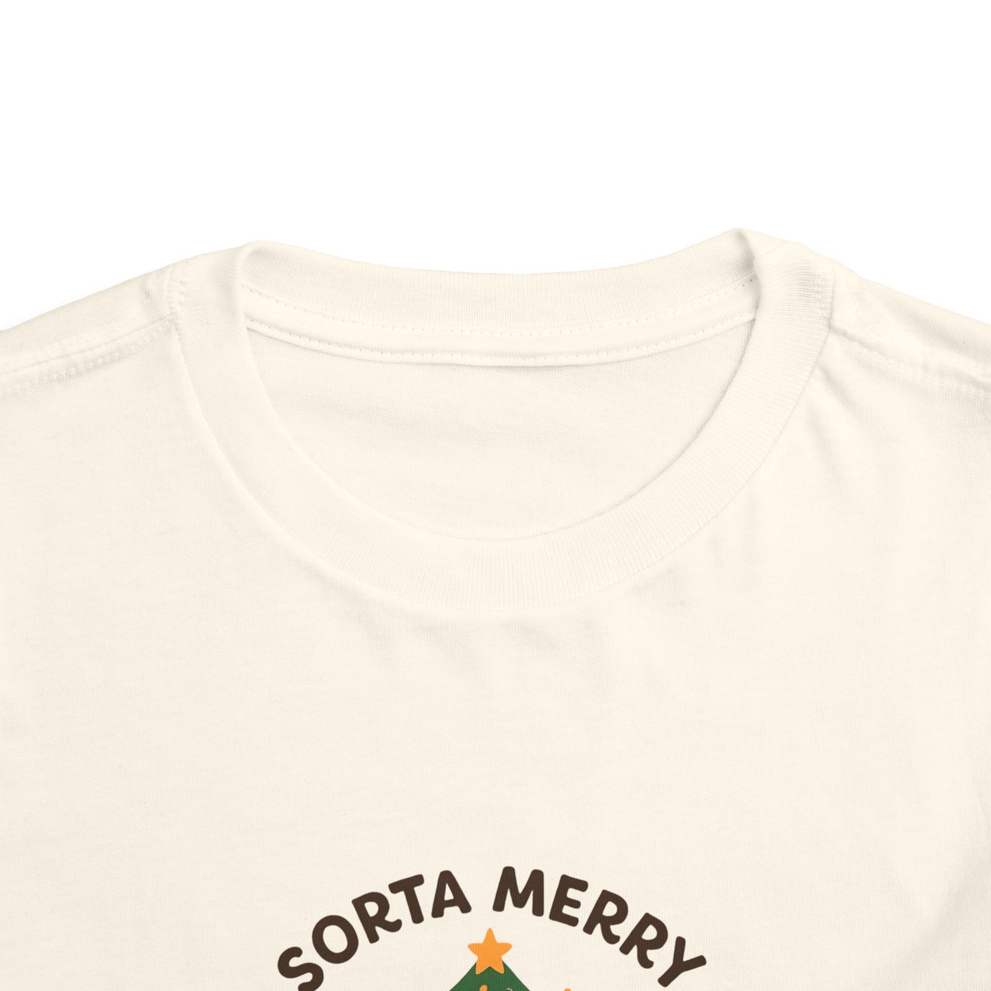 Sorta Merry Sorta Feral Raccoon Toddler Christmas Tee