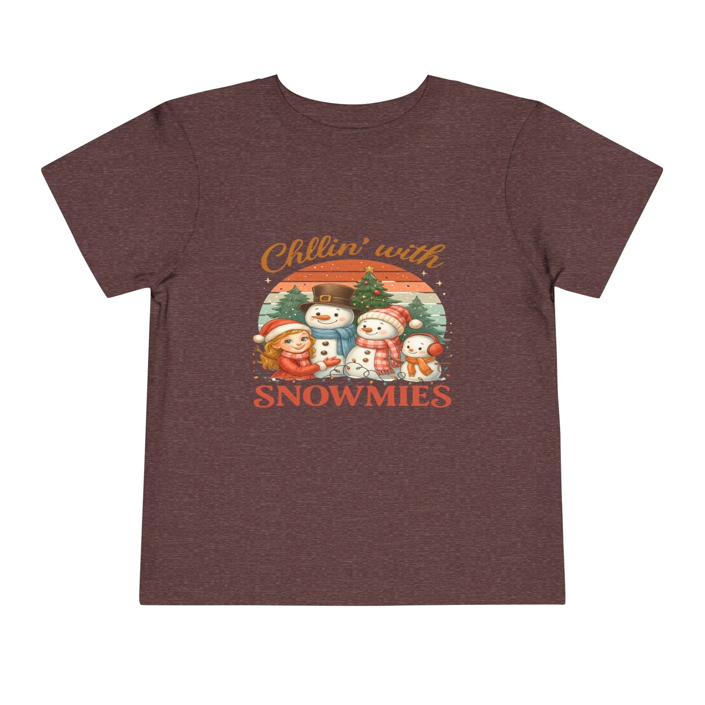 Chillin' With Snowmies Toddler Christmas Tee