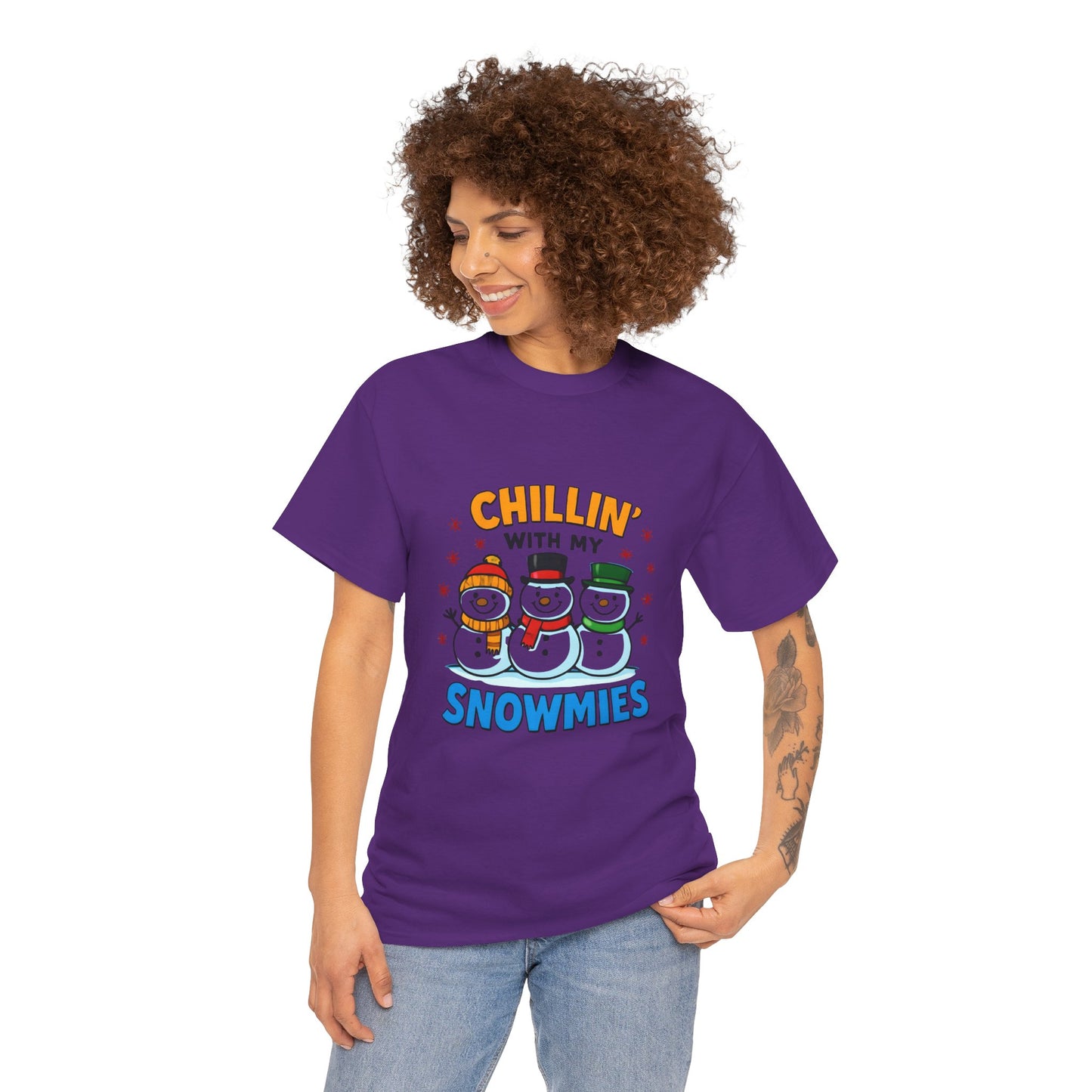 Chillin' With My Snowmies - Cancer Awareness Tee