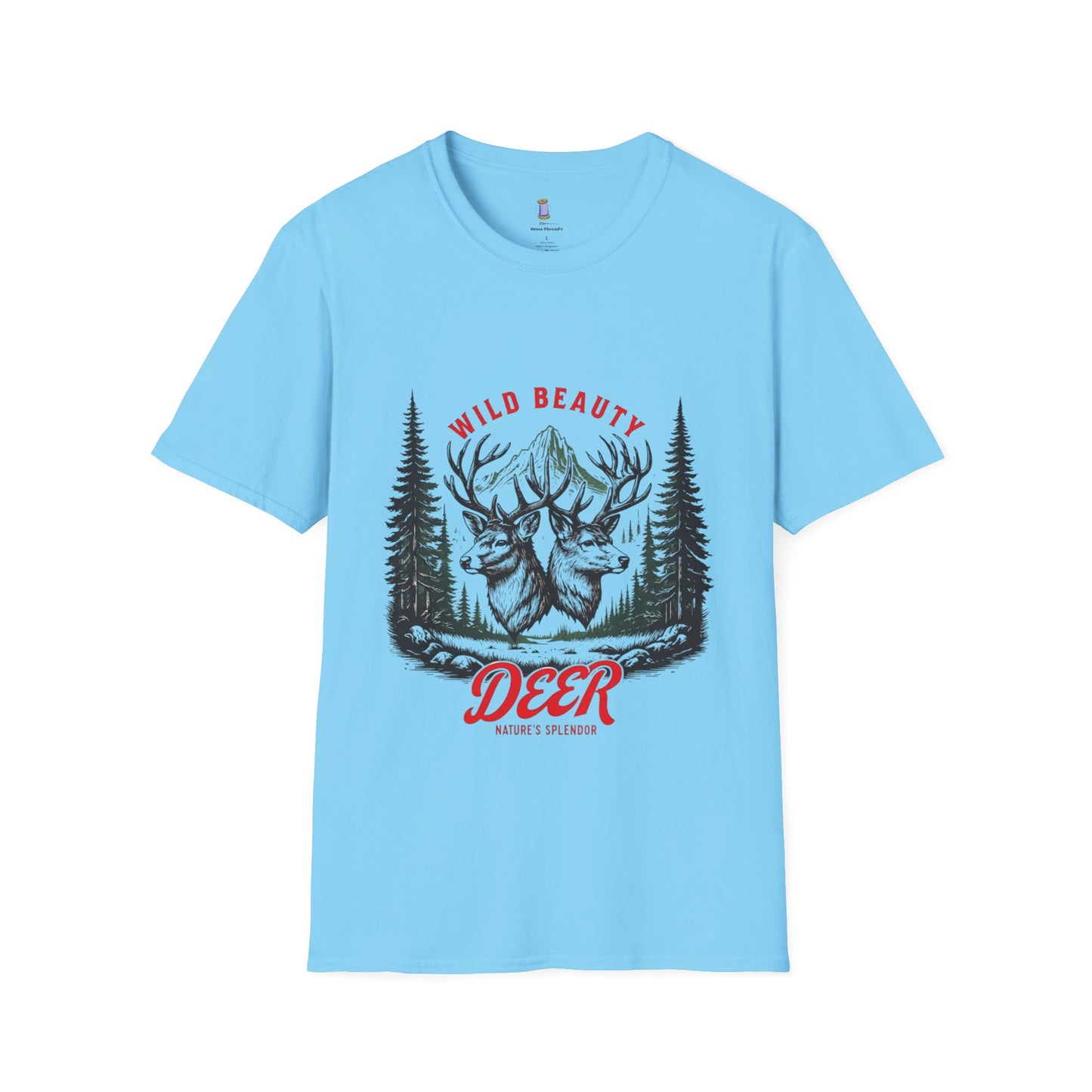 Wild Beauty Deer T-Shirt, Nature Lover Tee, Wildlife Gift, Unisex Tee, Rustic Home Décor