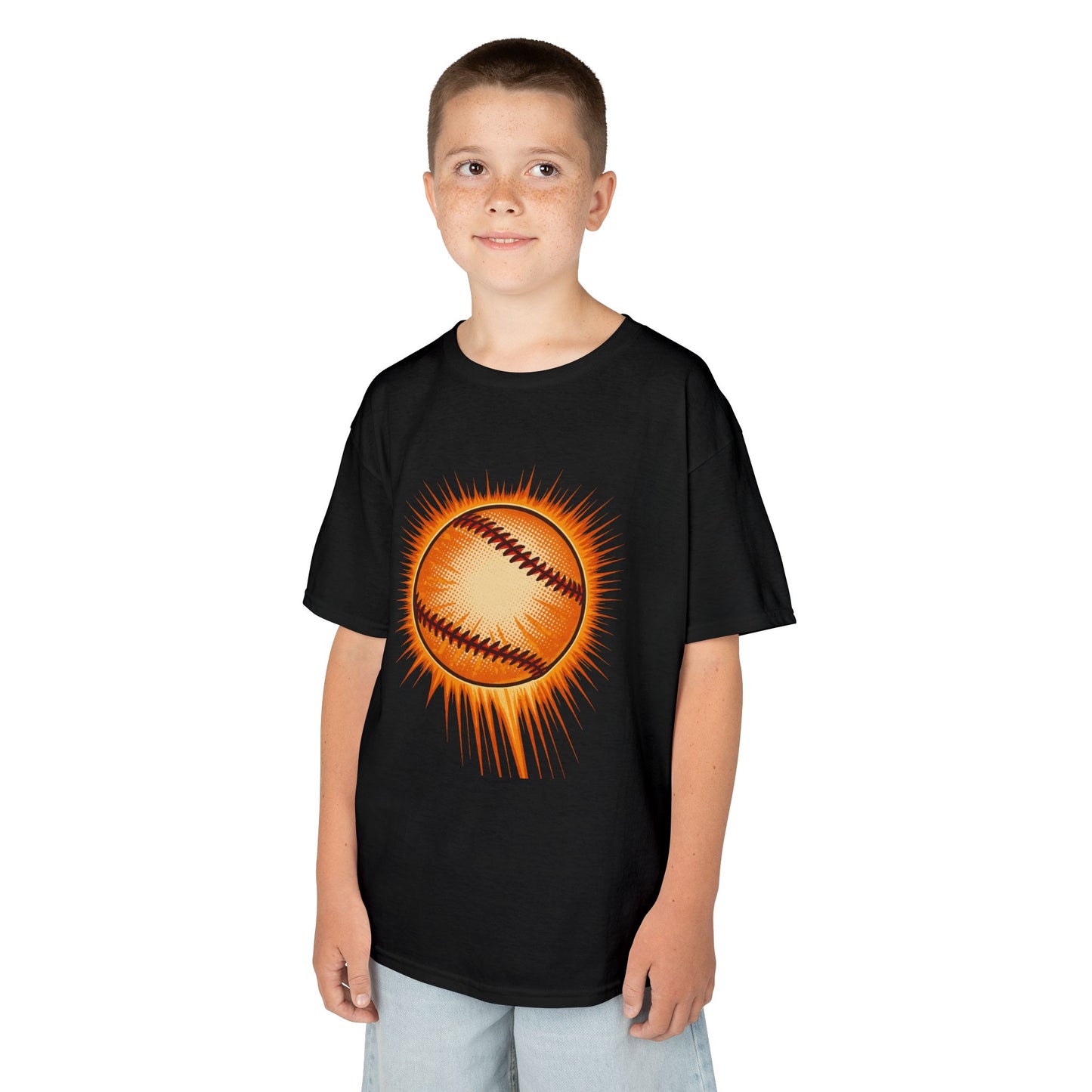 Kids Baseball Graphic Tee, Youth Sports Shirt, Summer Outdoor Top, Gift for Little Athletes, Baseball Lover Apparel