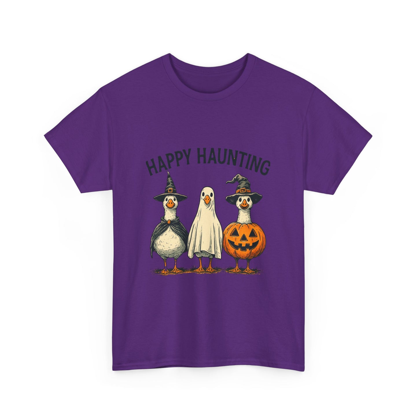 Happy Haunting Geese Halloween Tee