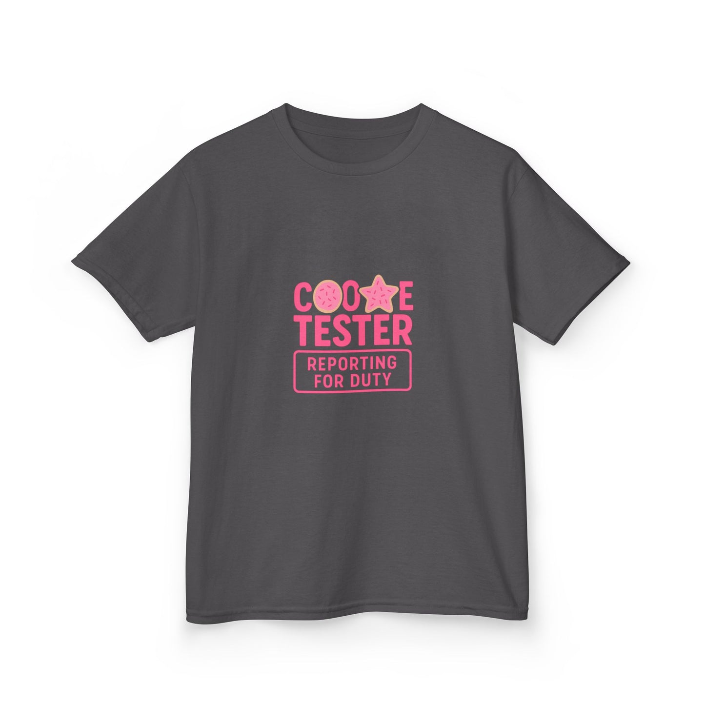 Cookie Tester Dino Christmas Tee - Kids Holiday Shirt