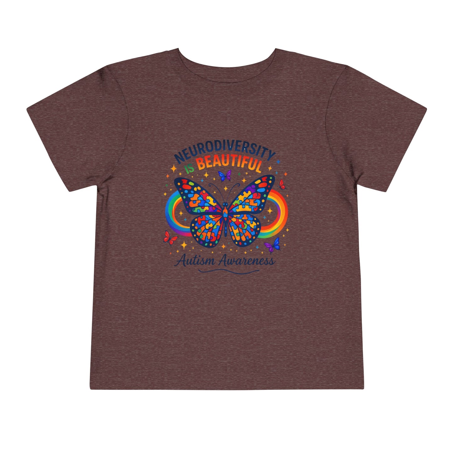 Toddler Tee Neurodiversity Is Beautiful Butterfly Design