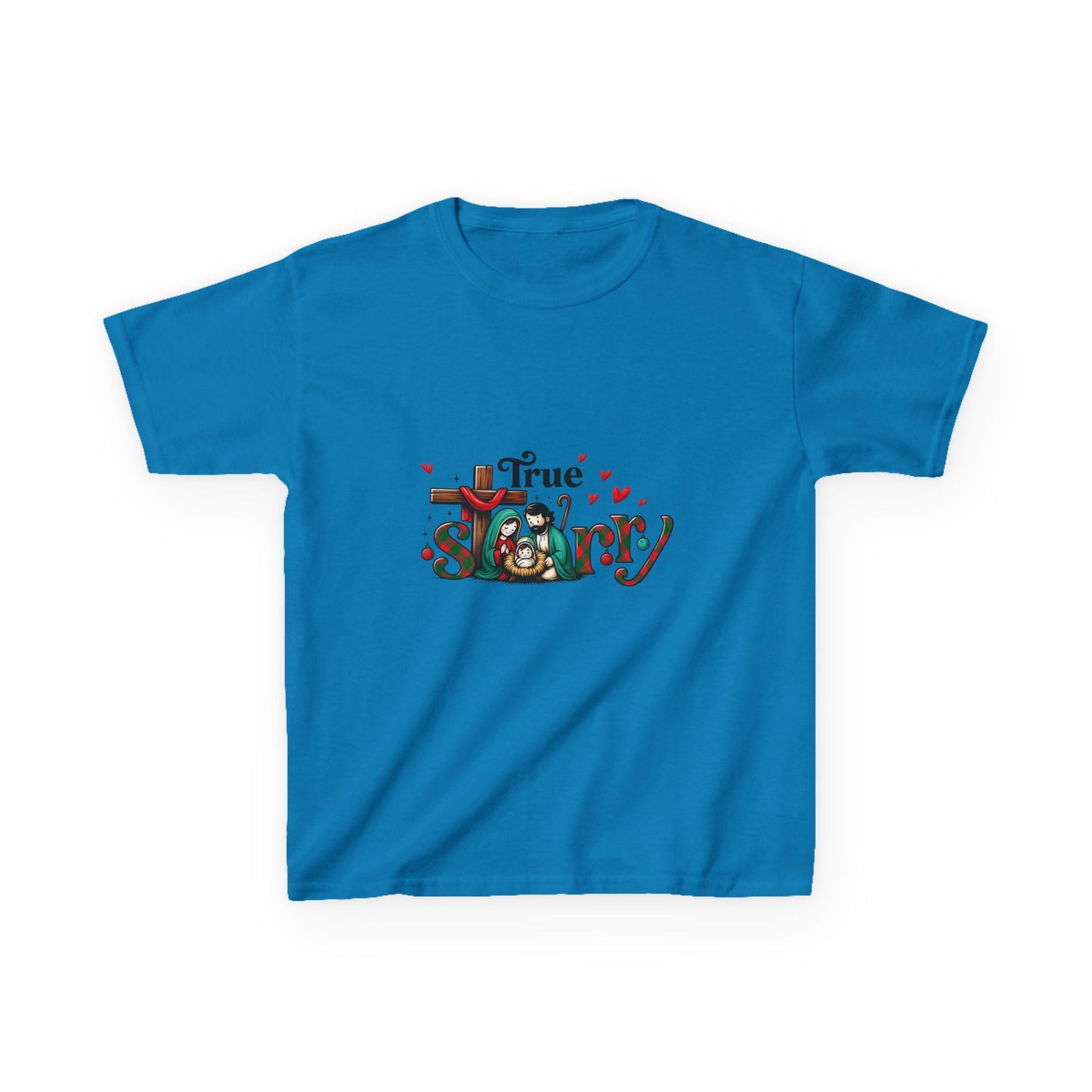 True Story Nativity Christmas Tee - Dinosaur Fun!