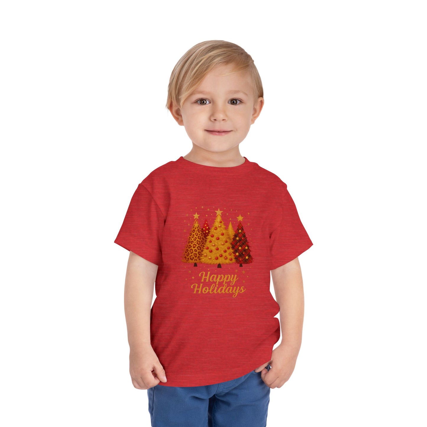 Happy Holidays Christmas Tree Toddler Tee
