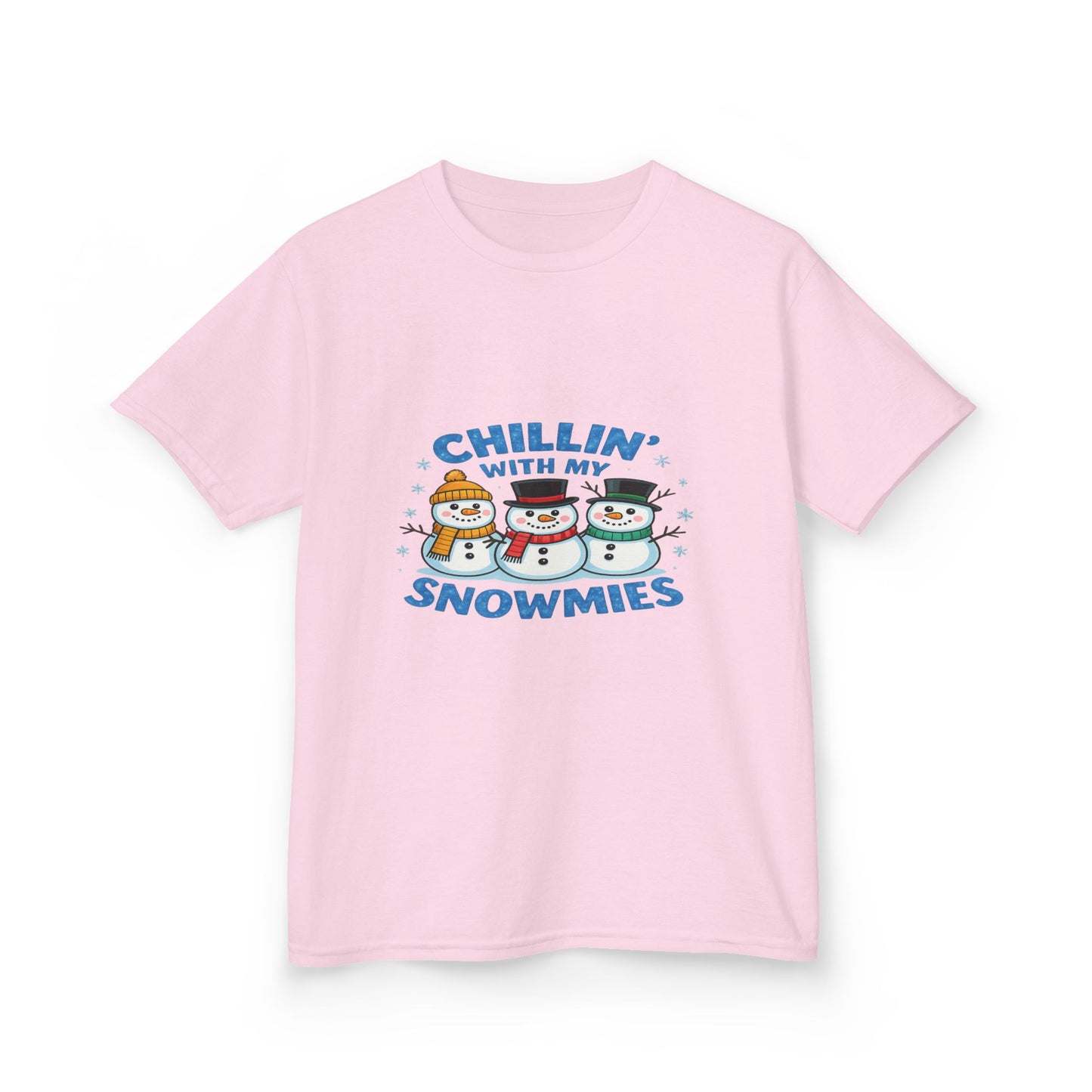 Chillin' with My Snowmies Christmas Tee - Kids Holiday Shirt
