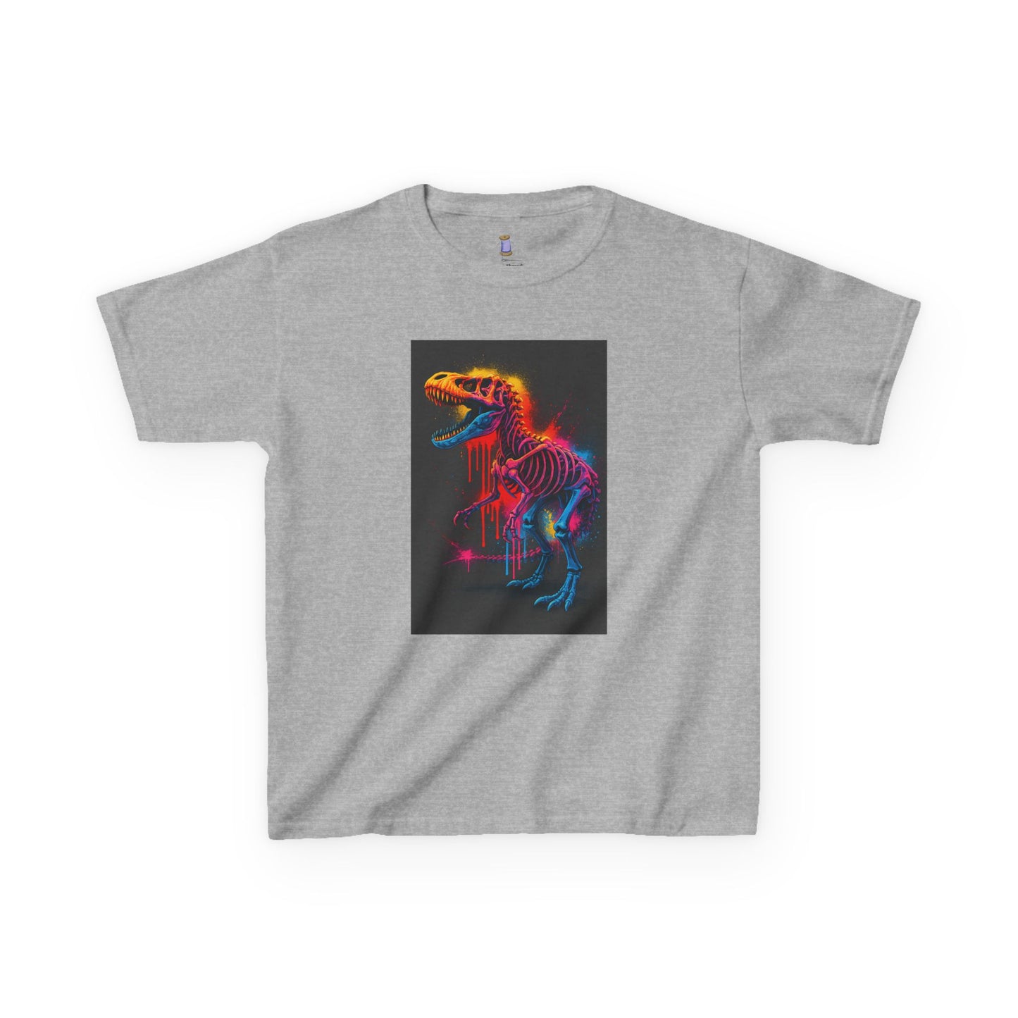 Kids Dinosaur Glow Tee, Fun Kids T-Shirt, Dino Shirt for Kids, Birthday Gift, Unique Kids Clothing, Animal Lover Apparel