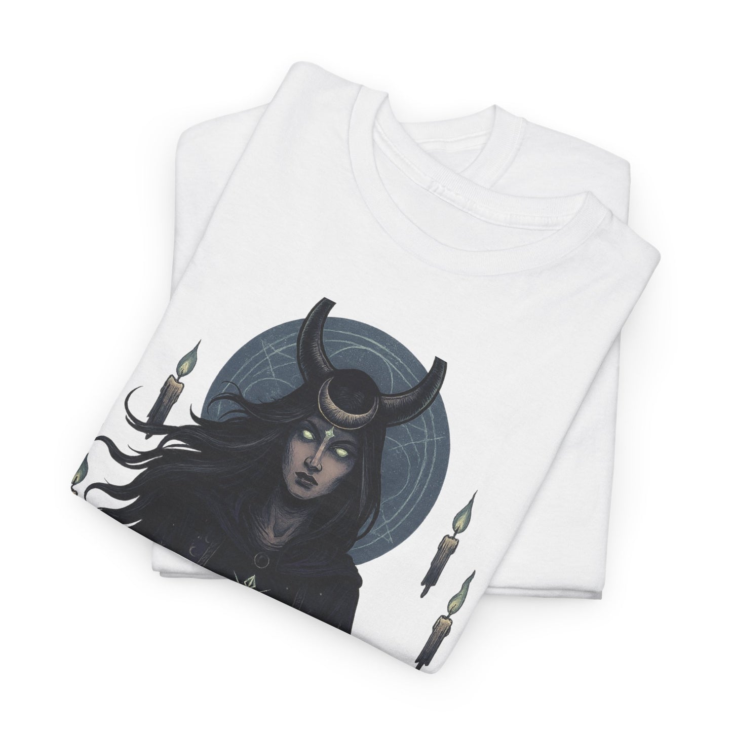 Moonlit Sorceress – Enchanted Candlelight Tee